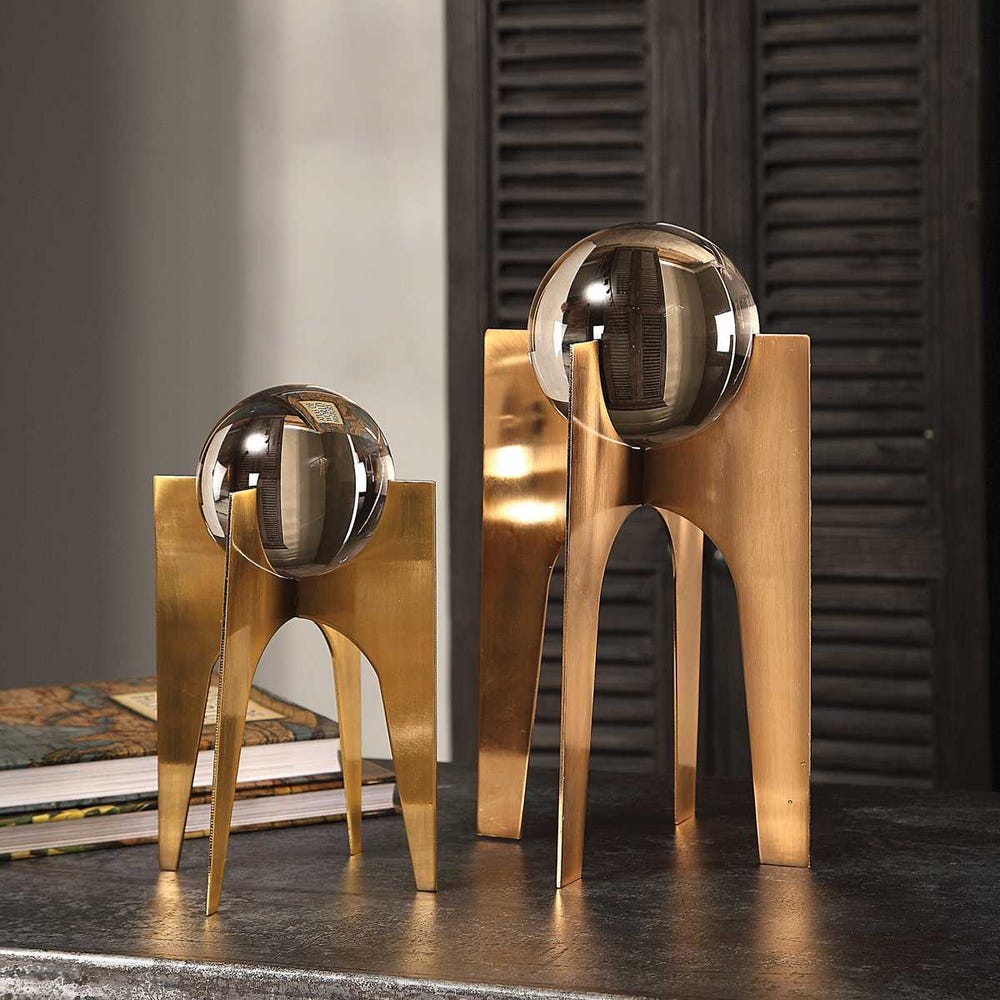 Ellianna Crystal Spheres - Set of 2 by Uttermost