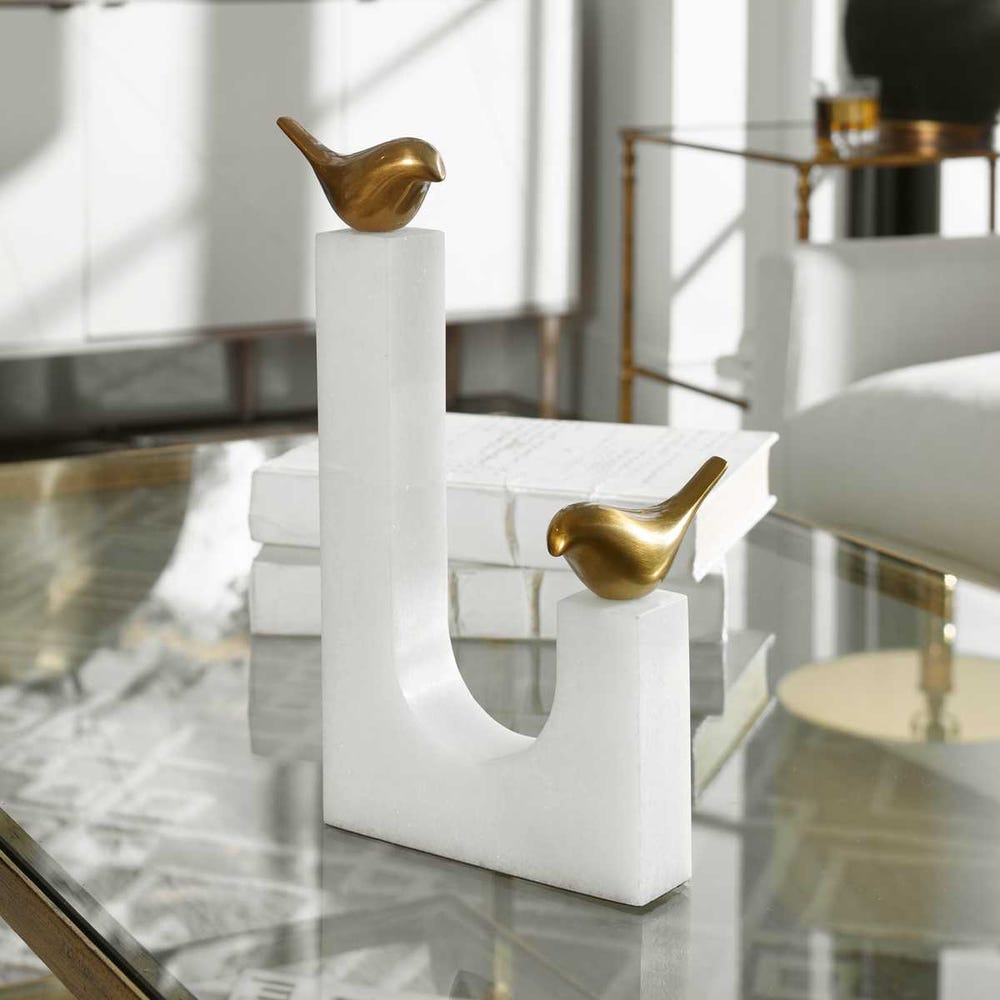 Uttermost Songbirds Brass Sculpture by Uttermost