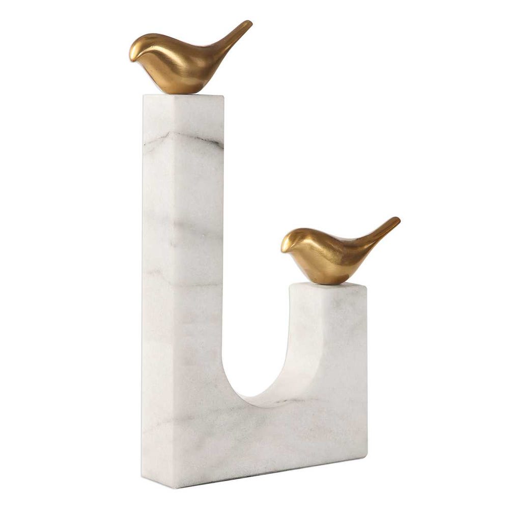 Uttermost Songbirds Brass Sculpture by Uttermost