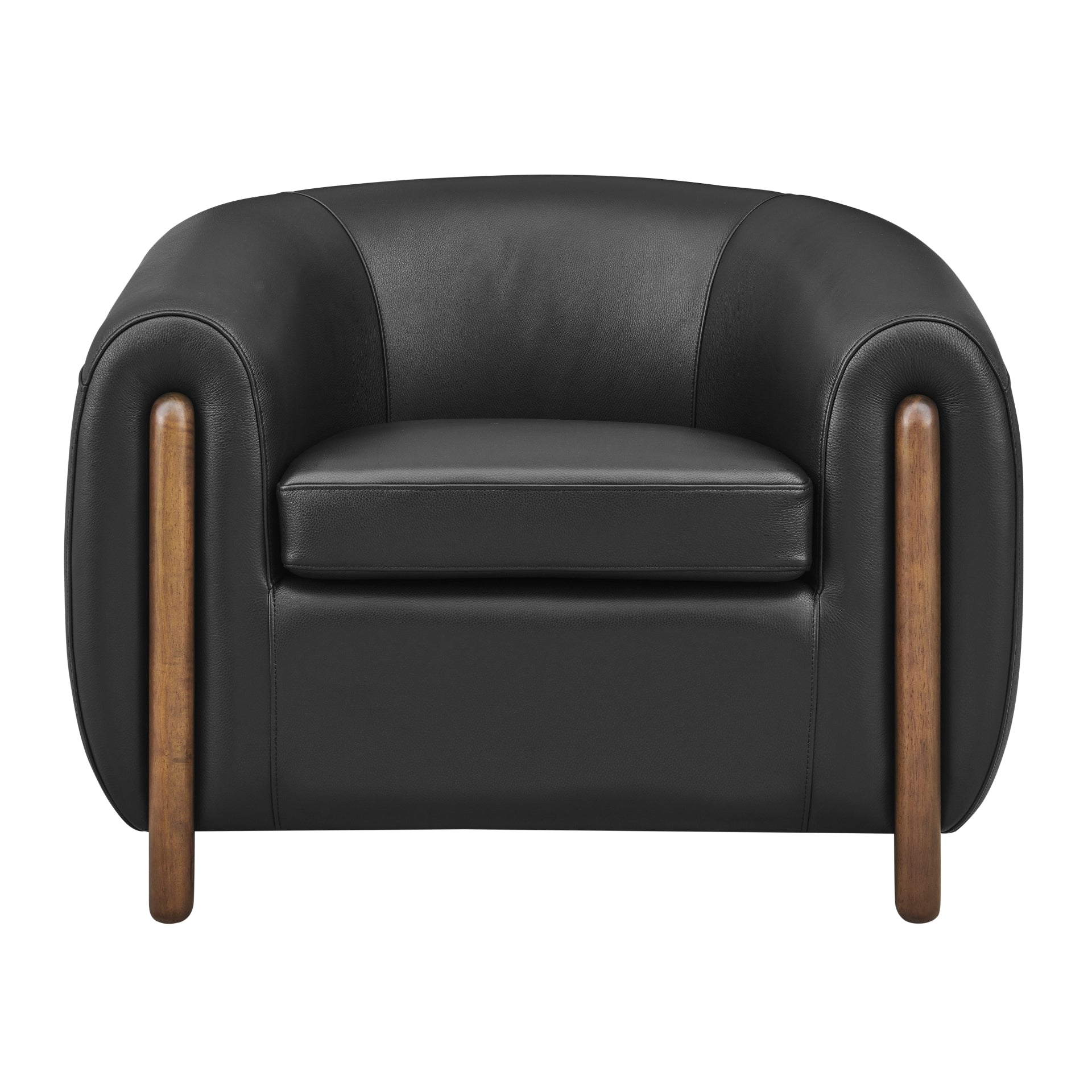Cordelia Top Grain Leather Accent Arm Chair