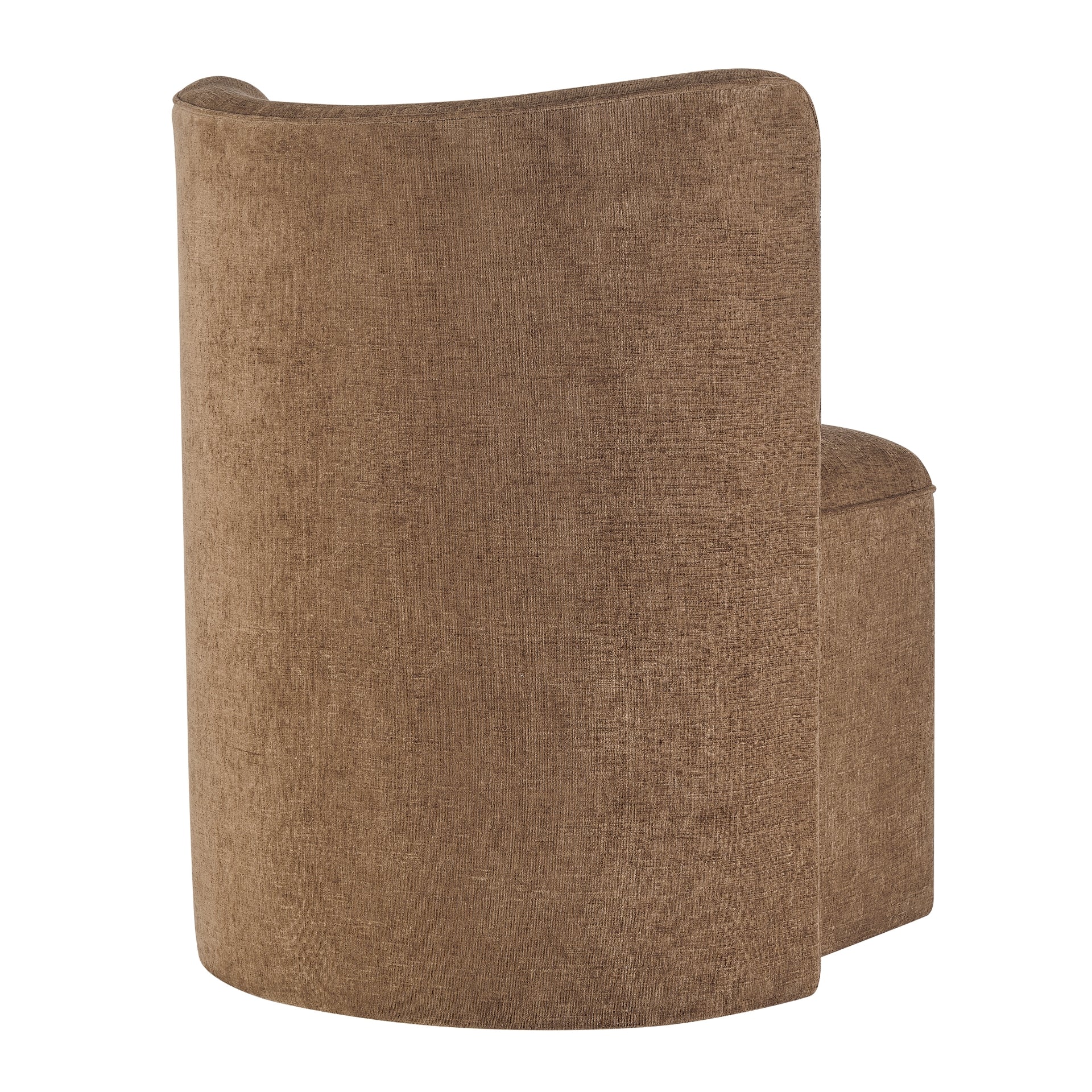 Morraine Chenille Dining Side Chair with Casters