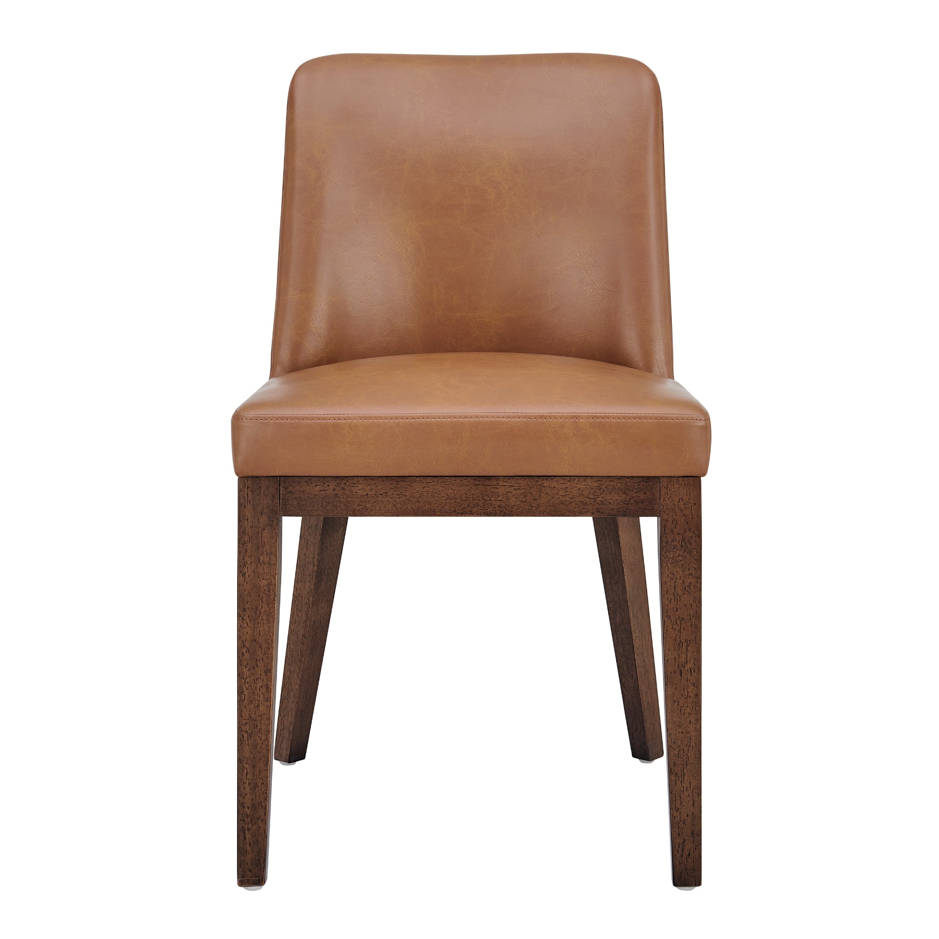 Cayden Faux Leather Borneo Chocolate Dining Side Chair - Set of 2