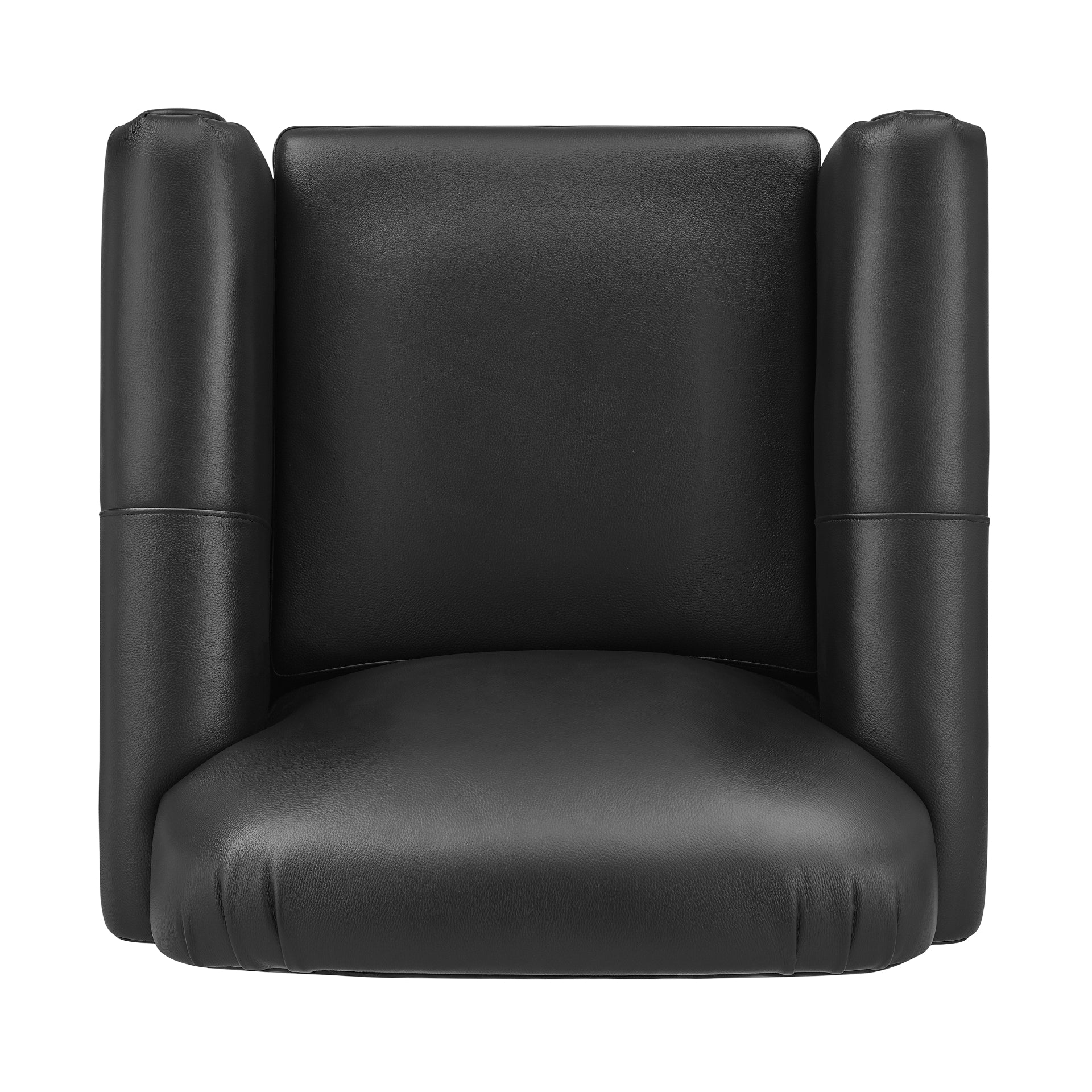 Grandora Top Grain Leather Accent Arm Chair