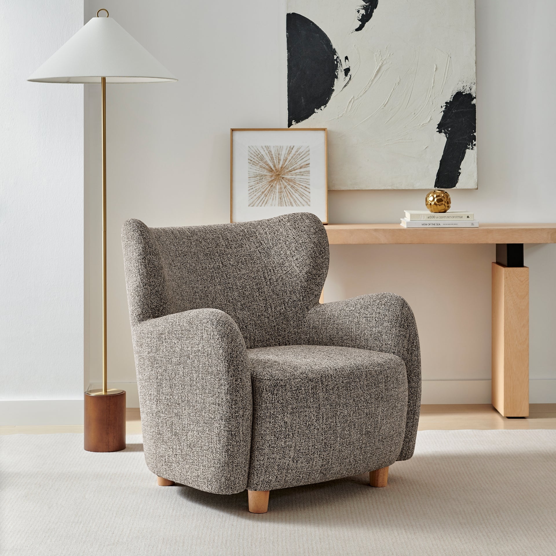 Tiffany Chenille Accent Arm Chair