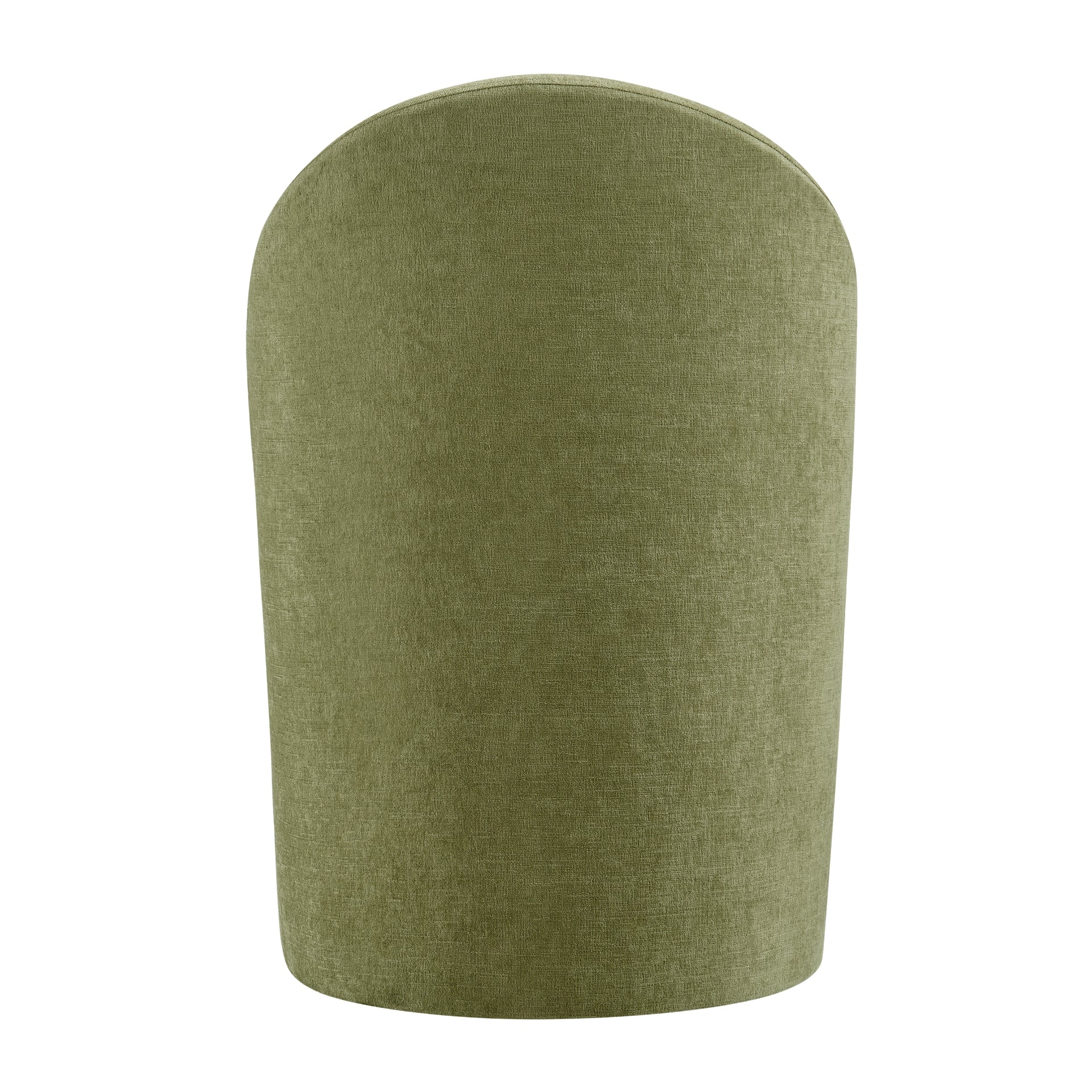 Cabrina Chenille Dining Side Chair with Casters