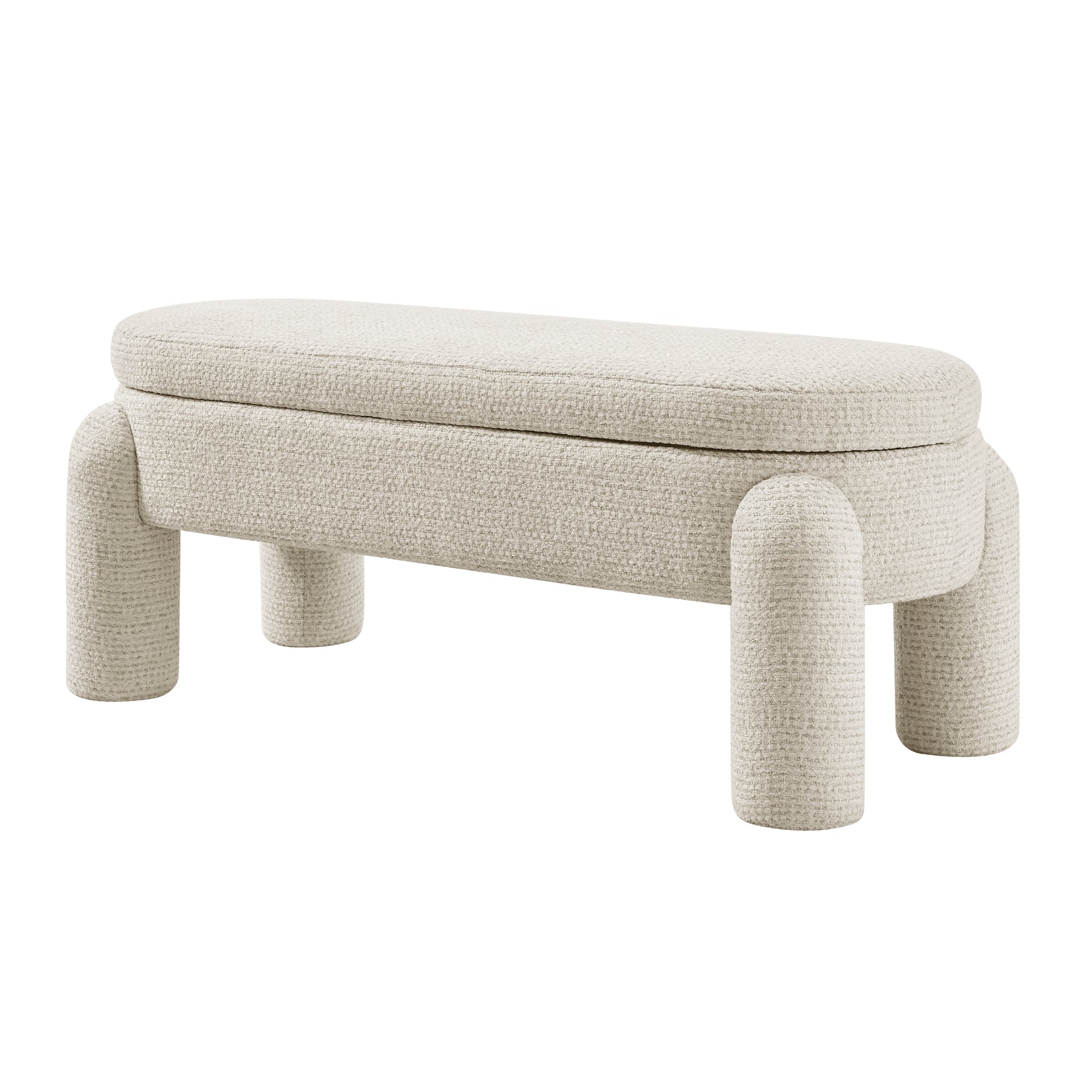 Bowden Chenille Storage Bench
