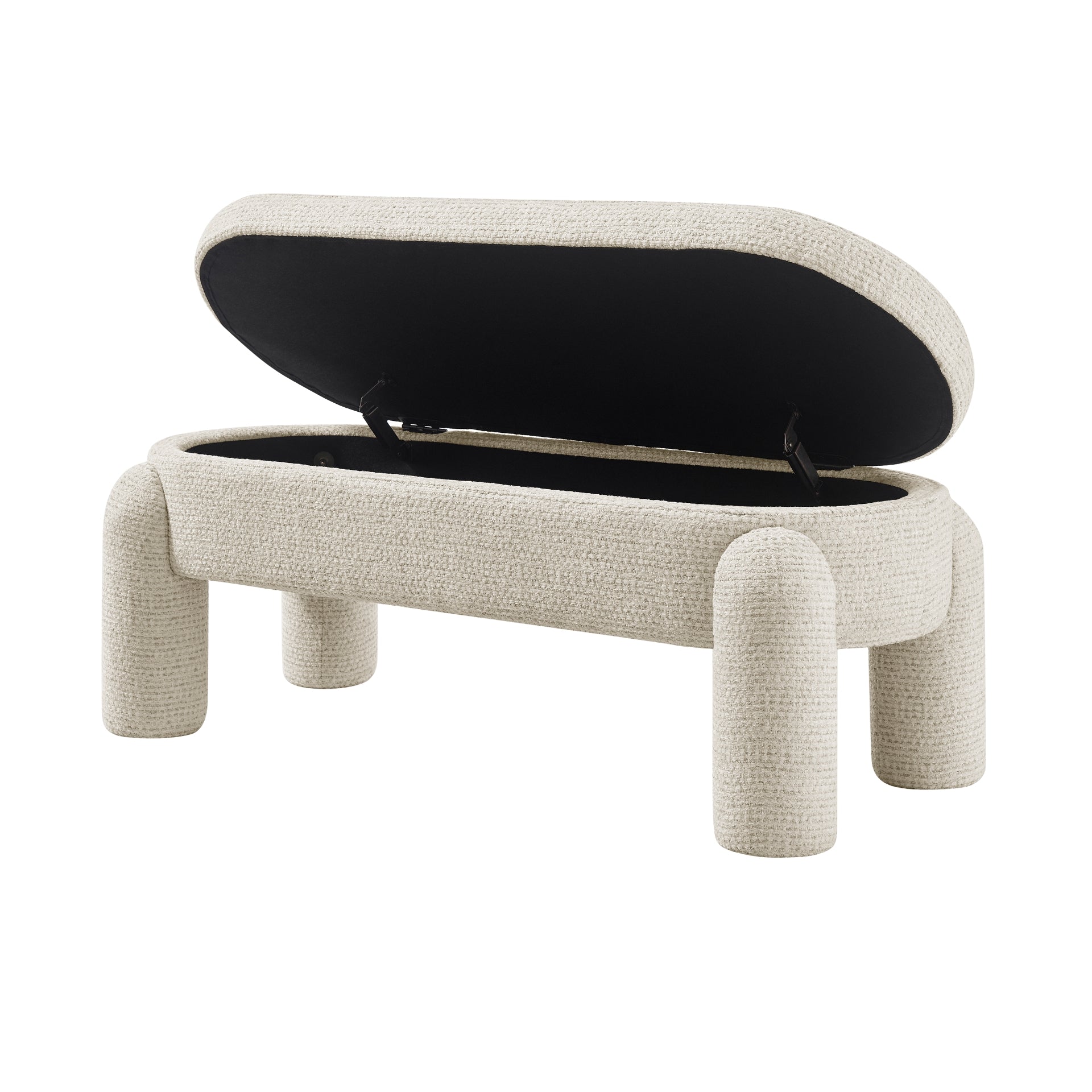 Bowden Chenille Storage Bench