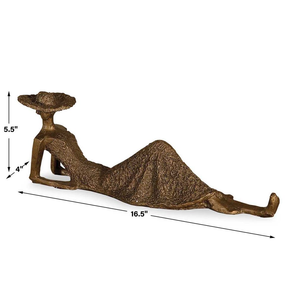 Uttermost Summer Days Antique Bronze Sculpture