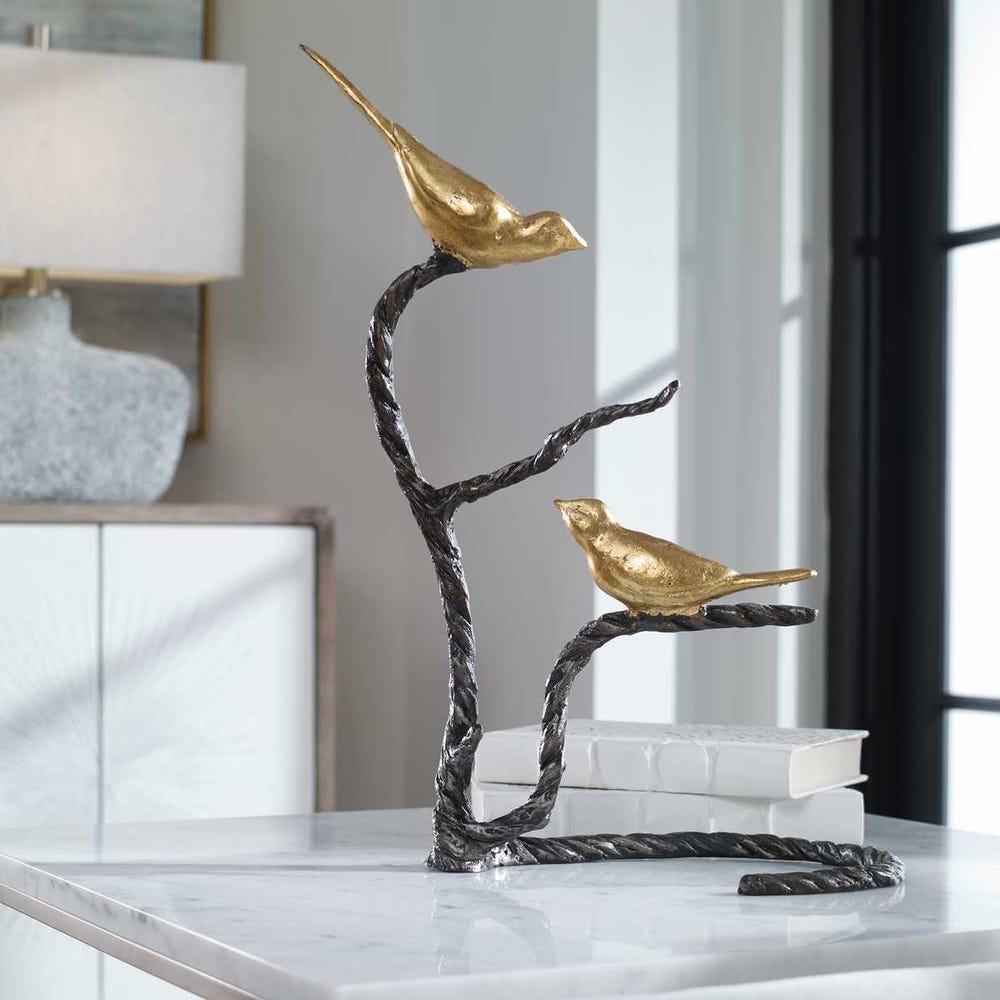 Birds On A Limb Sculpture by Uttermost