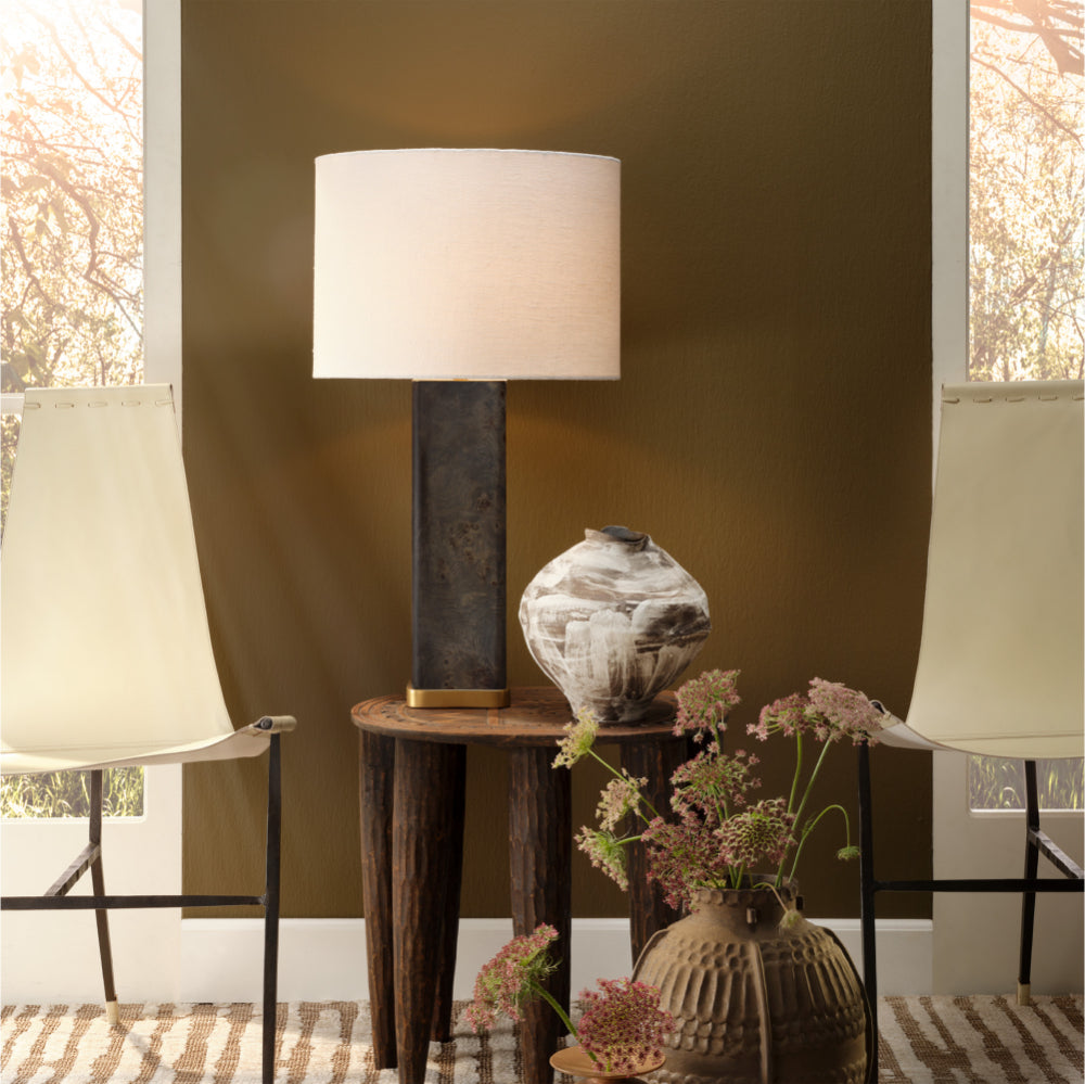 Preston Burl Wood Table Lamp