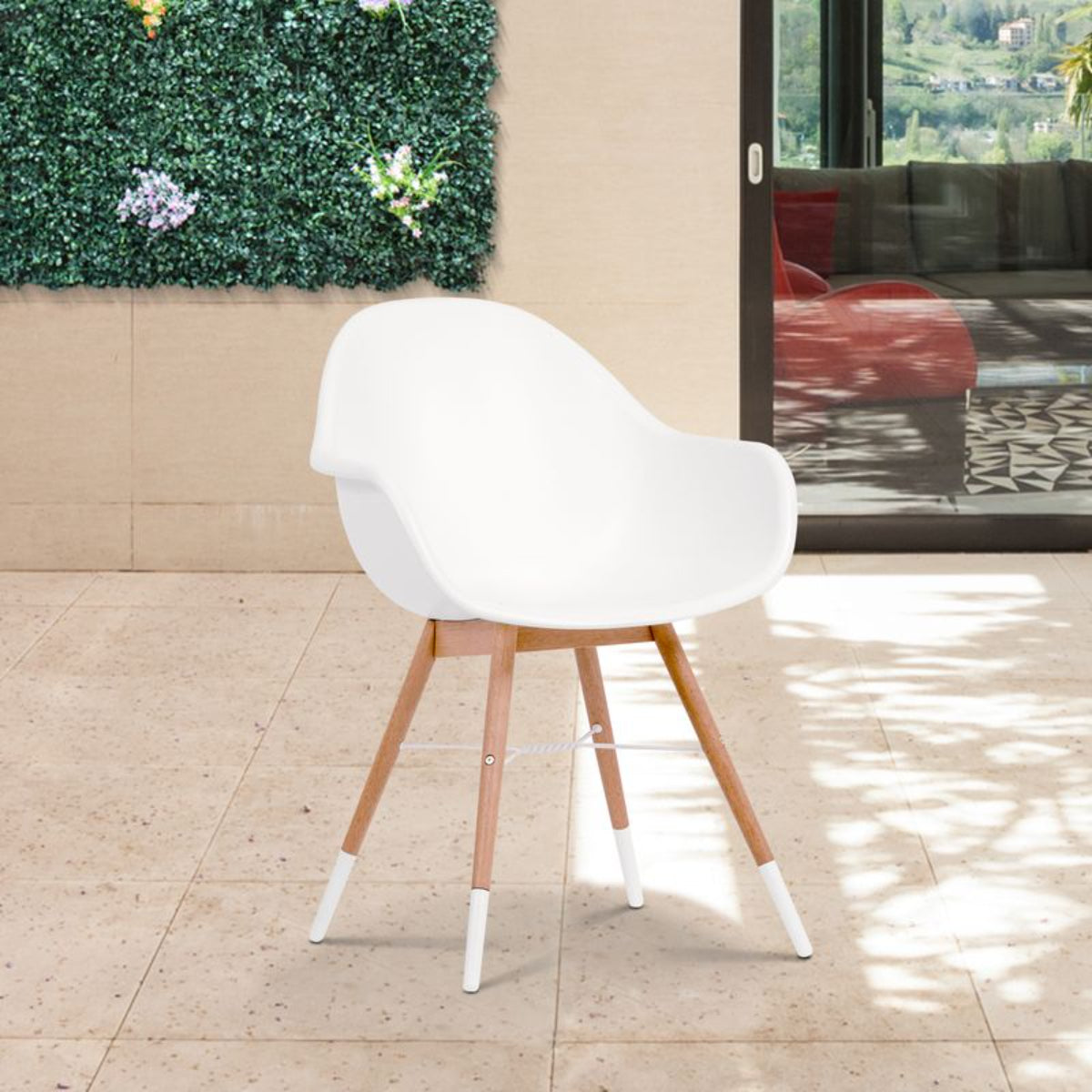 Chamonix Resin and FSC Wood Arm Chair