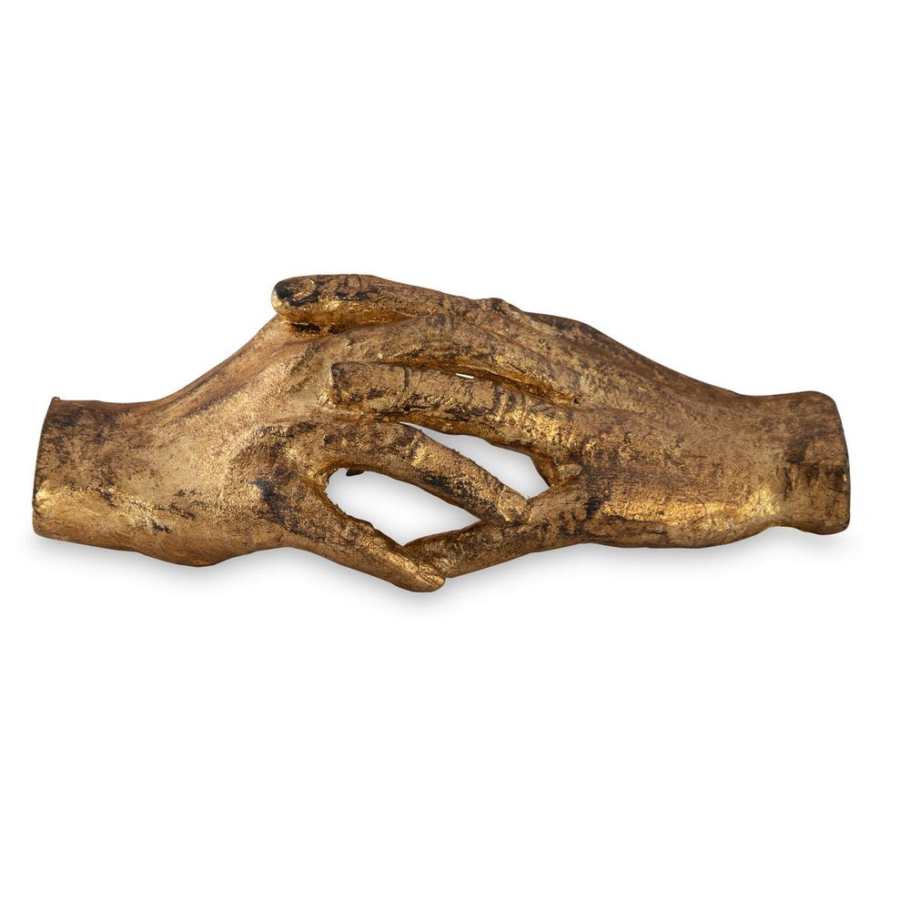 Uttermost Hold My Hand Gold Sculpture