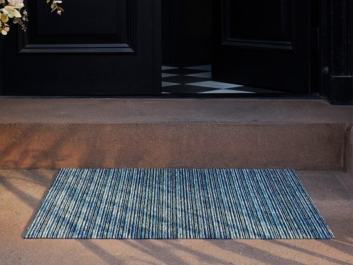 Skinny Stripe Shag Mat
