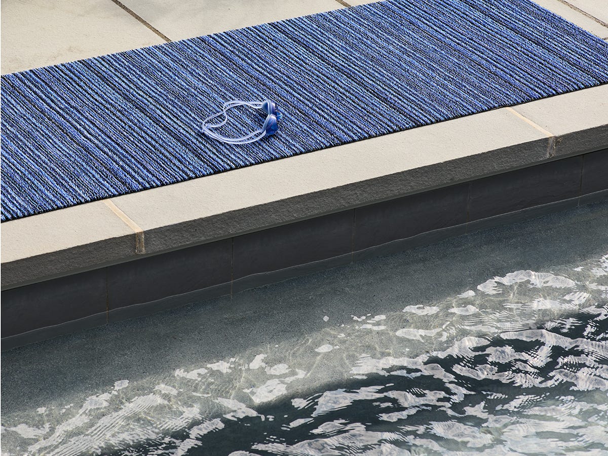 Skinny Stripe Shag Mat