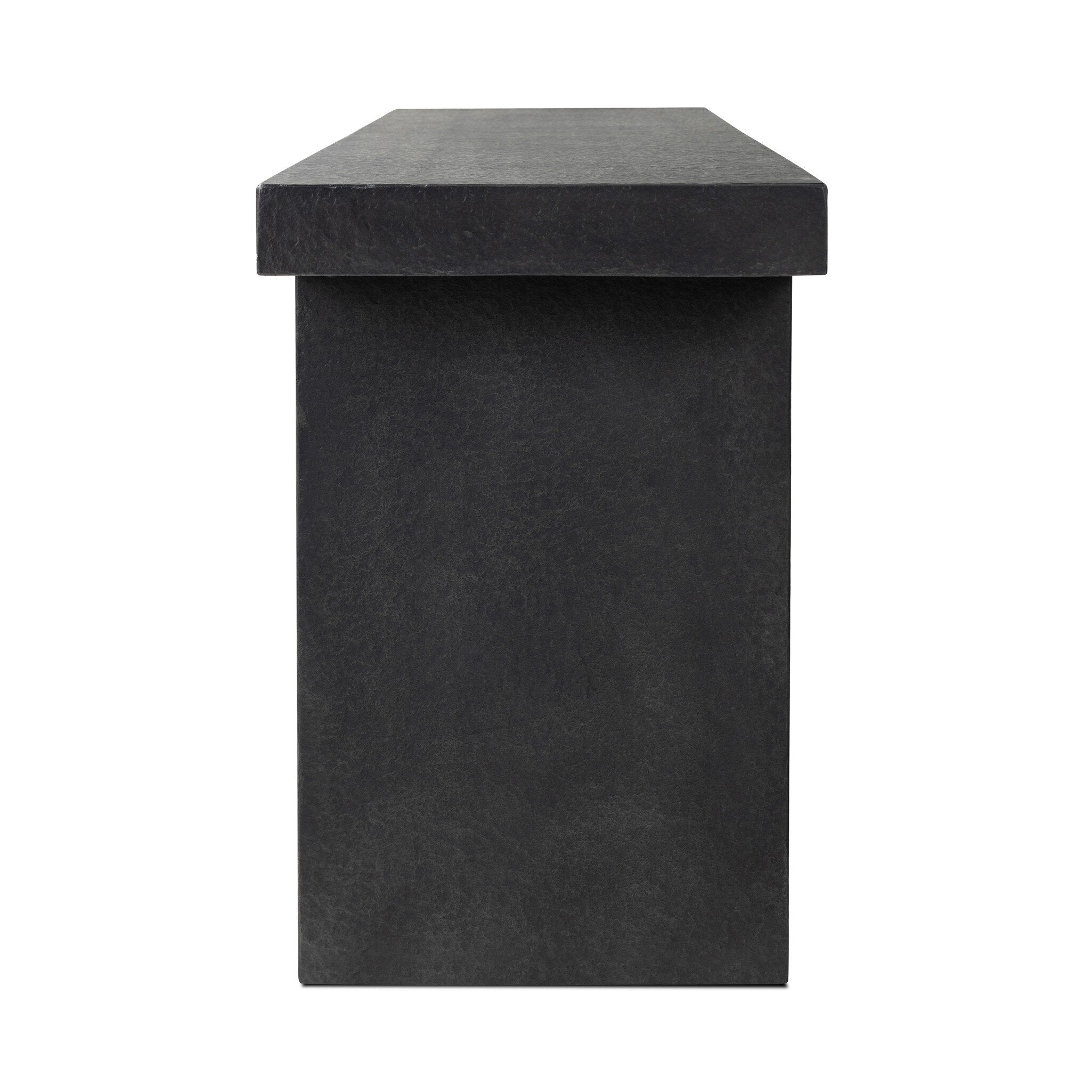 Huesca Outdoor Console Table - Distressed Graphite Concrete Outdoor Tables & Storage Four Hands Outdoor Tables & Storage,https://www.oldbonesco.com,Mid Century Furniture, Furniture Sale, Old Bones Co, Mid Century Sale, Four Hands Furniture, Sale,Gus, Sale,Perigold Huesca Outdoor Console Table - Distressed Graphite Concrete Outdoor Tables & Storage Sale, Perigold Sale Huesca Outdoor Console Table - Distressed Graphite Concrete,Huesca Outdoor Console Table - Distressed Graphite Concrete Lulu and Georgia,B