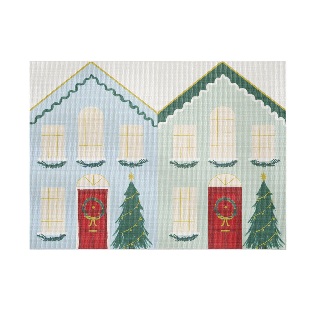 Festive Houses Placemat