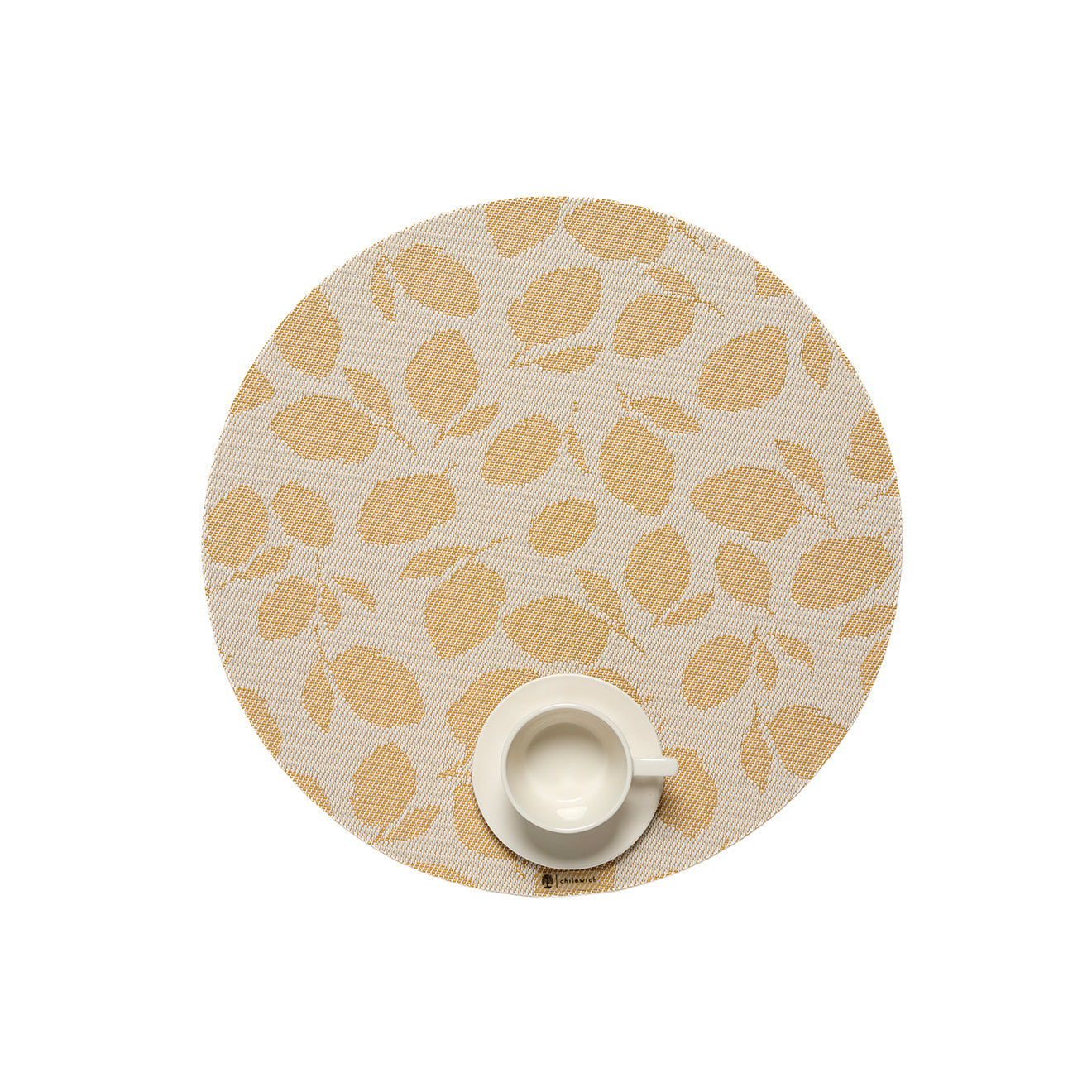 Lemon Leaves Round Placemat