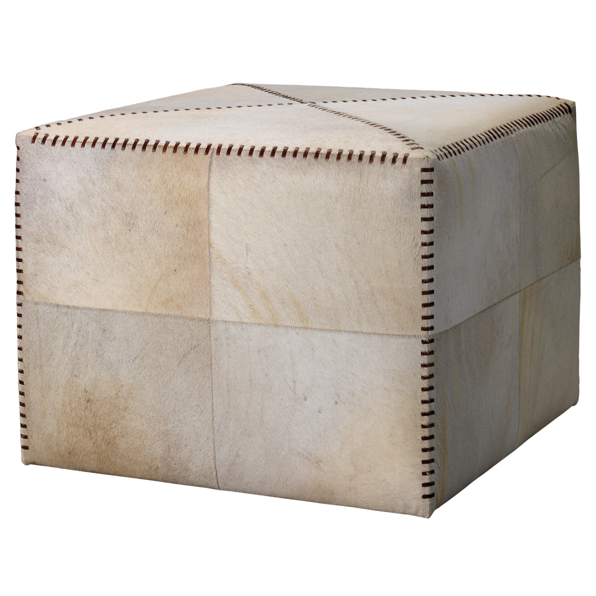 Modern Leather Ottoman
