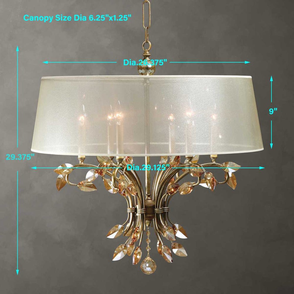 Uttermost Alenya 6 Light Shade Chandelier