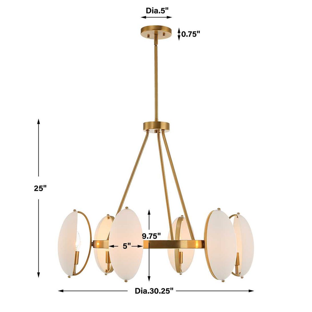 Uttermost Oviform 6 Light Round Chandelier