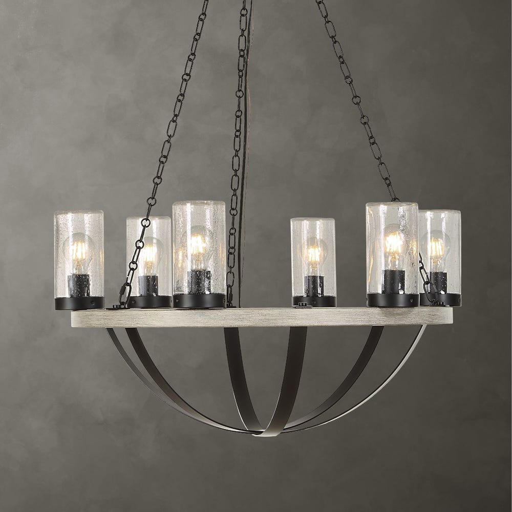 Uttermost Edgecomb 6 Light Indoor-Outdoor Chandelier