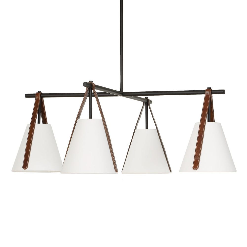 Uttermost Reins Accent Straps 4 Light Chandelier