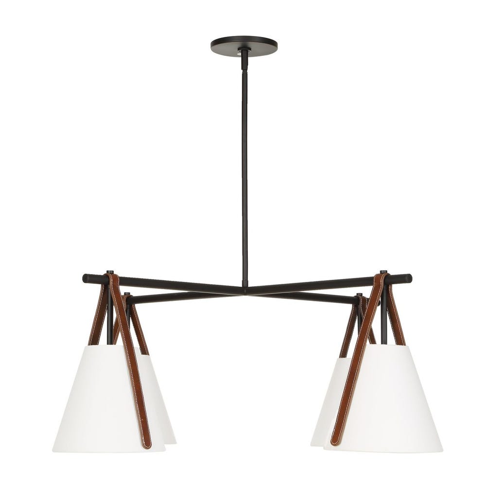 Uttermost Reins Accent Straps 4 Light Chandelier