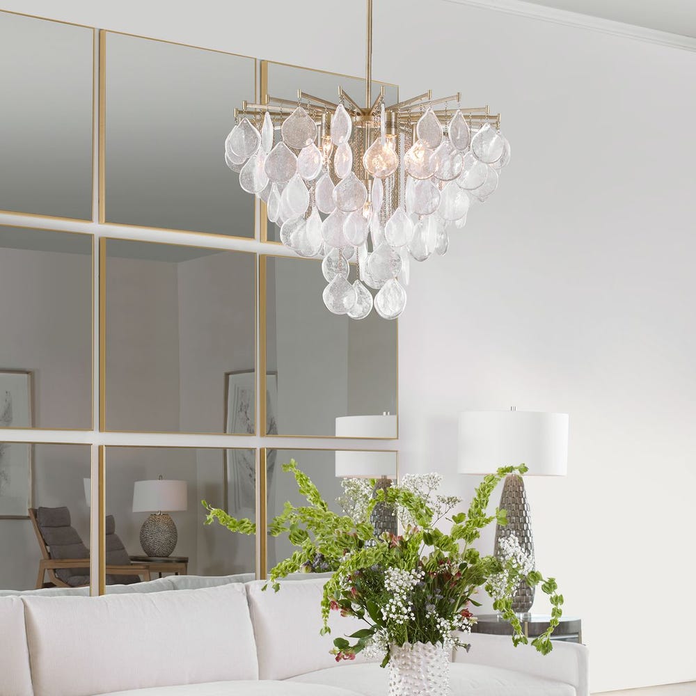 Uttermost Goccia Tear Drop Glass Pendant