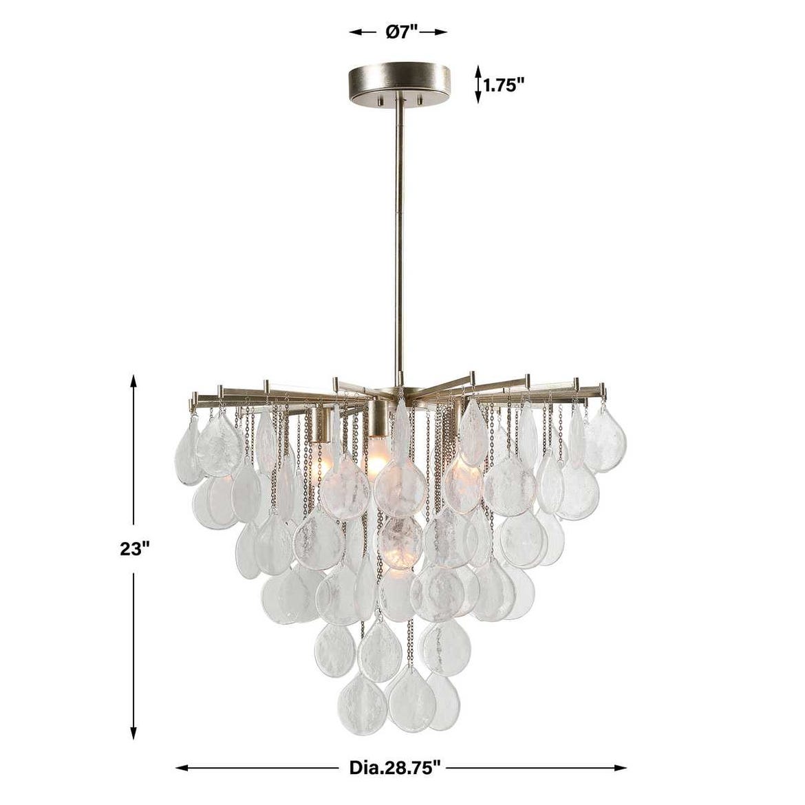 Uttermost Goccia Tear Drop Glass Pendant