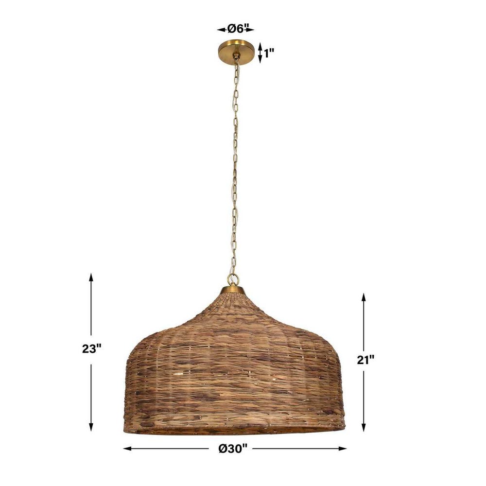 Uttermost Tauranga Seagrass 5 Light Pendant