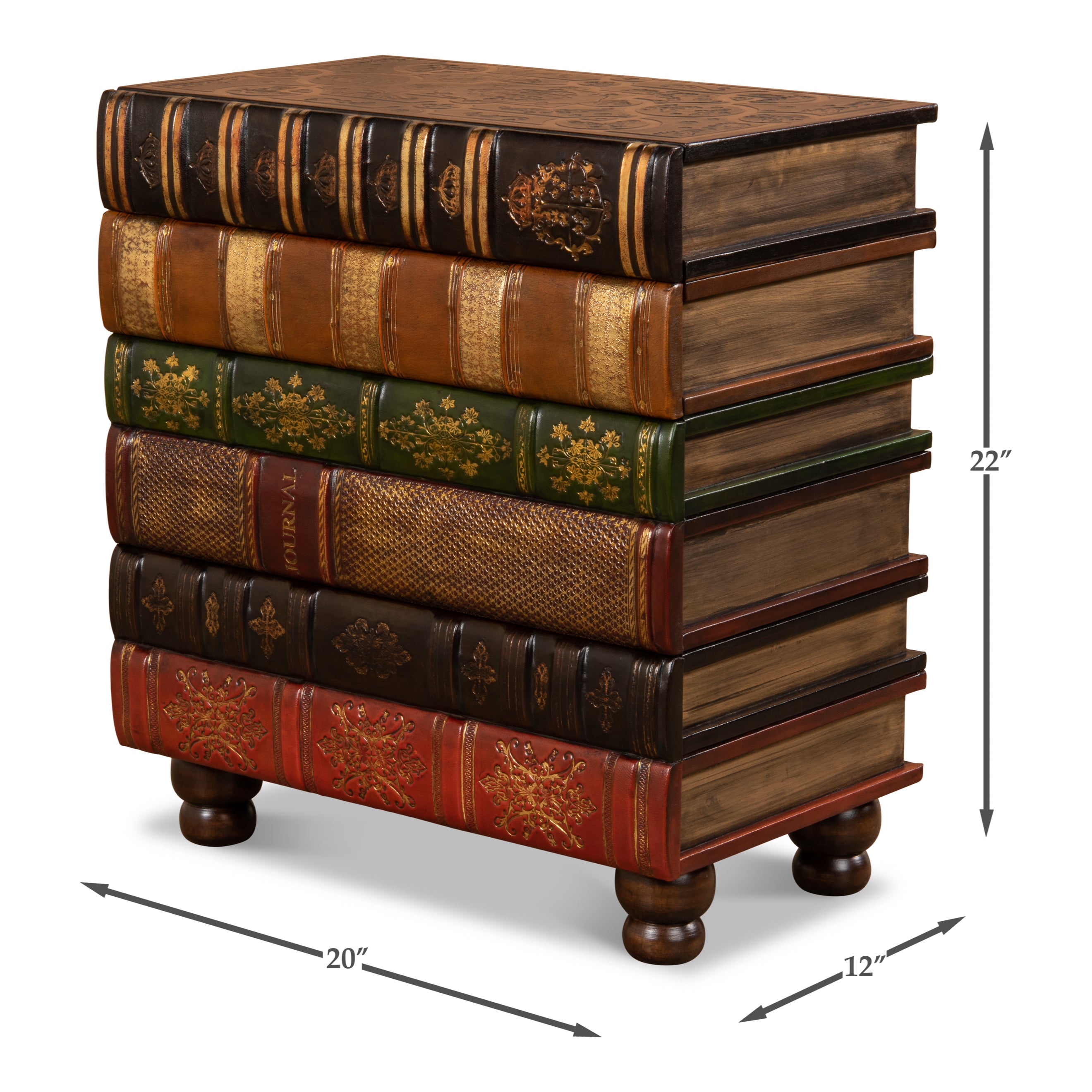 Florentine Books Chairside Chest