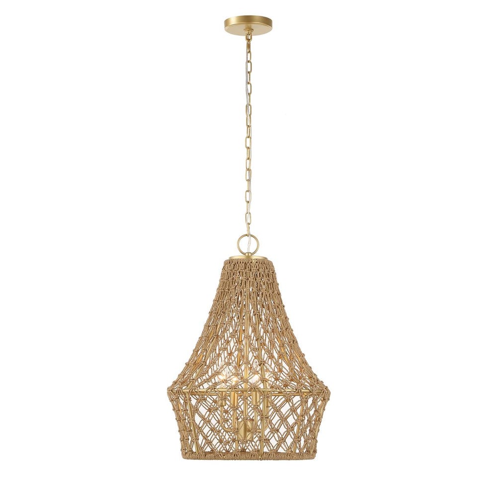 Uttermost Macrame 4 Light Rope Pendant
