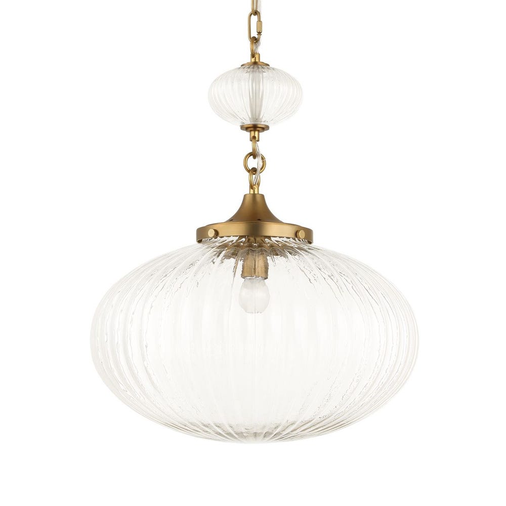 Uttermost Bellaire 1 Light Glass Shade Pendant