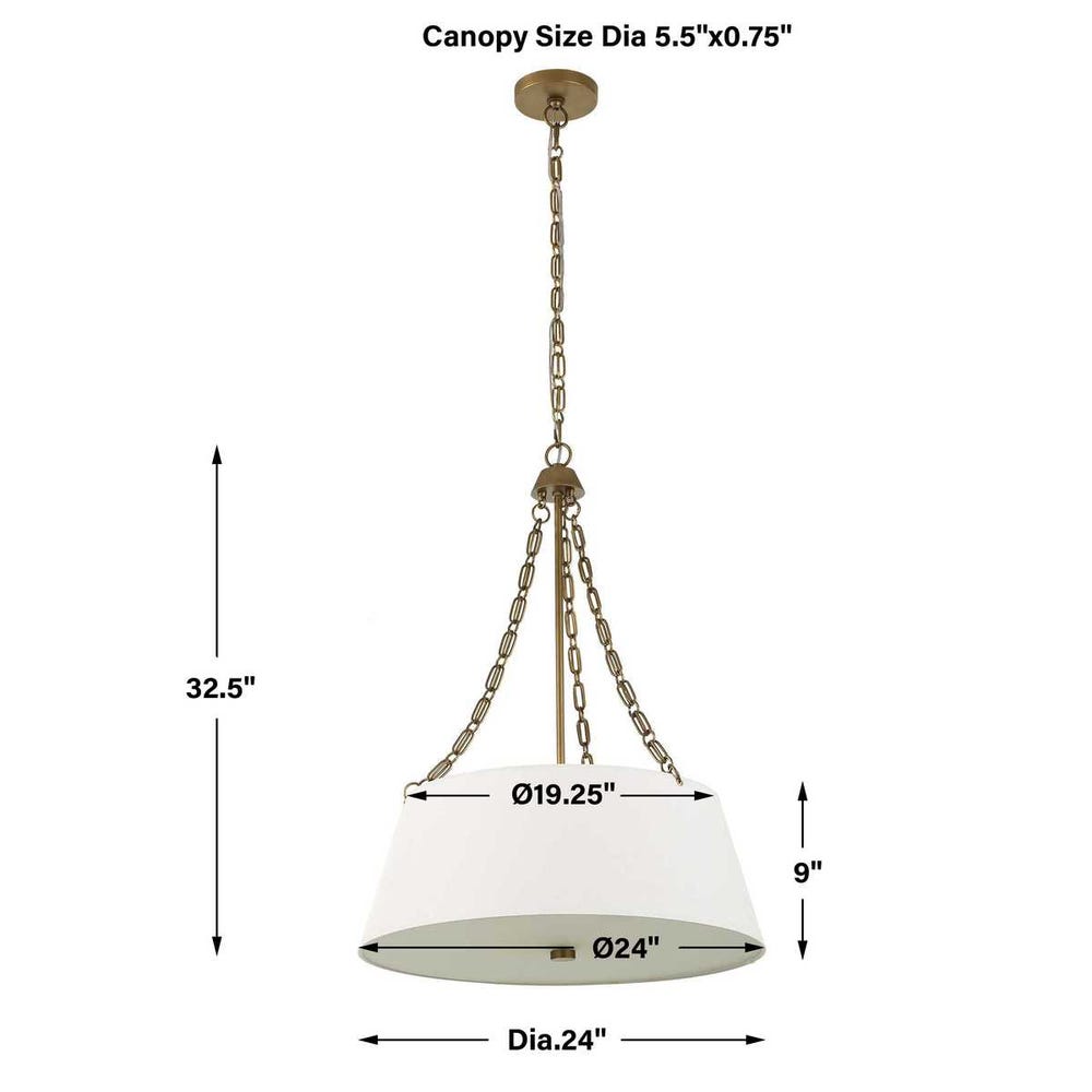Uttermost Andalucia 4 Light Drum Pendant