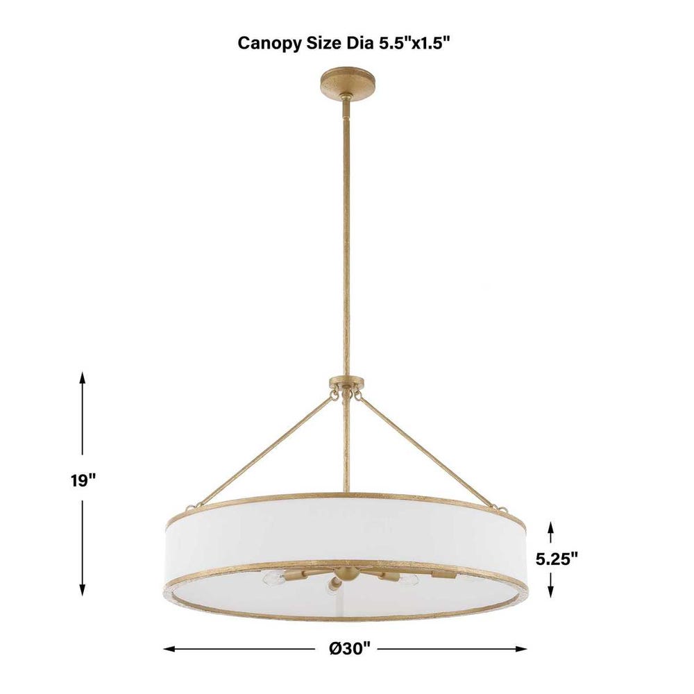 Uttermost Algiers 8 Light Drum Pendant