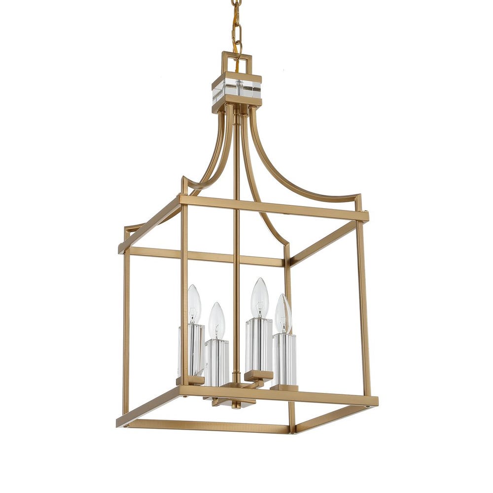 Uttermost Montreal 4 Light Brass Lantern Pendant