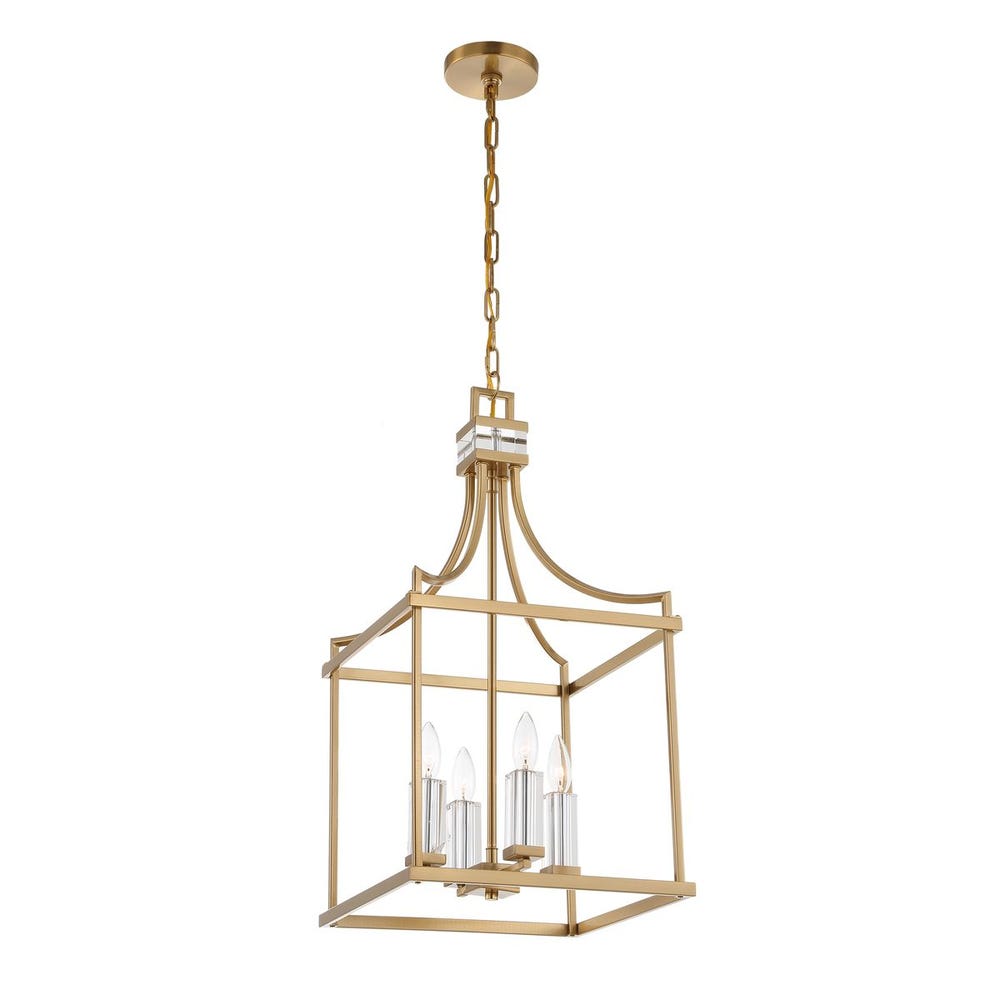 Uttermost Montreal 4 Light Brass Lantern Pendant