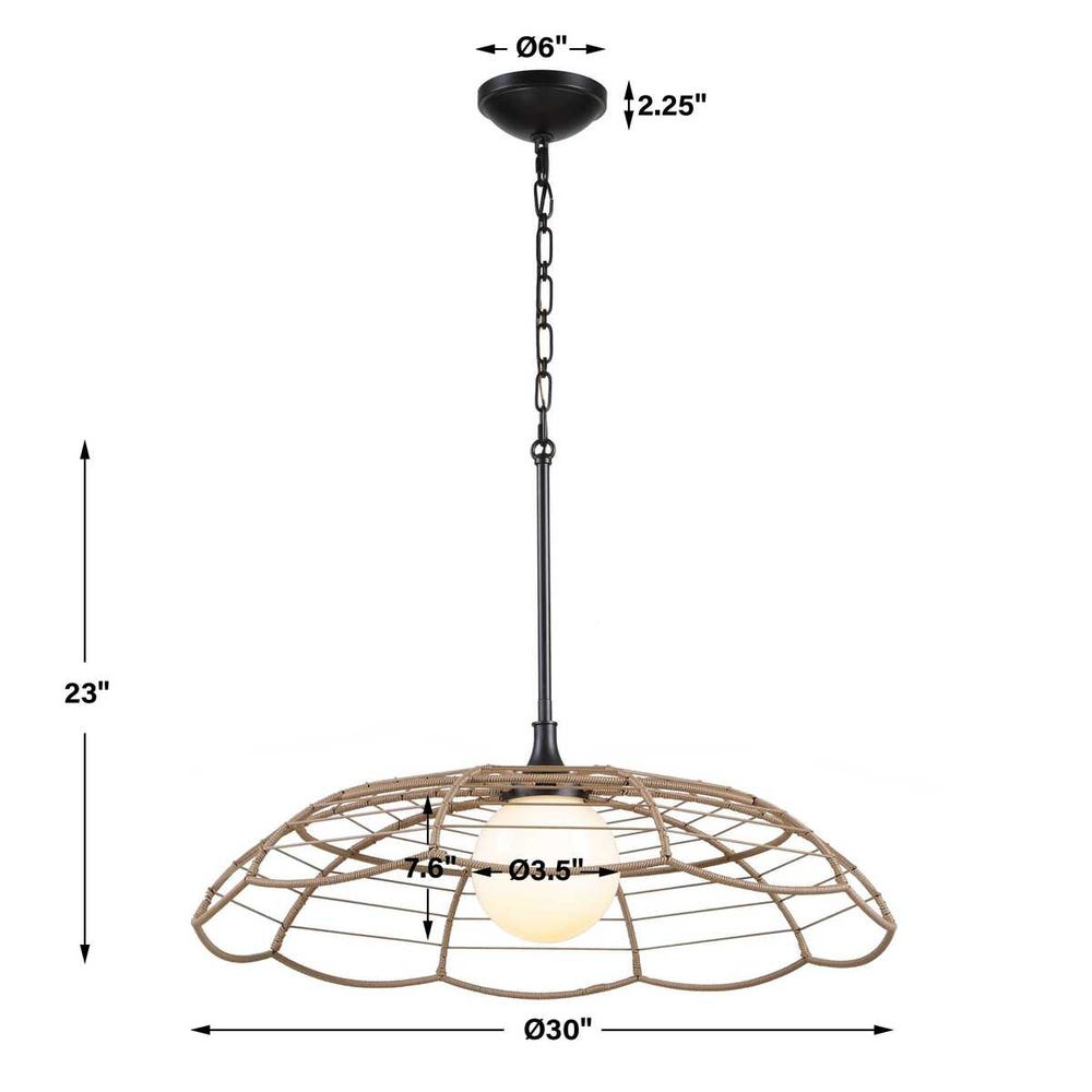 Uttermost Lakeside Indoor-Outdoor 1 Light Pendant