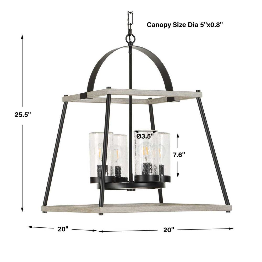 Uttermost Edgecomb 4 Light Indoor-Outdoor Pendant