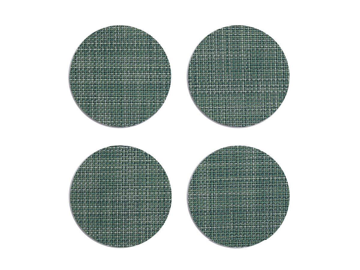 Mini Basketweave Round Coasters - Set of 4