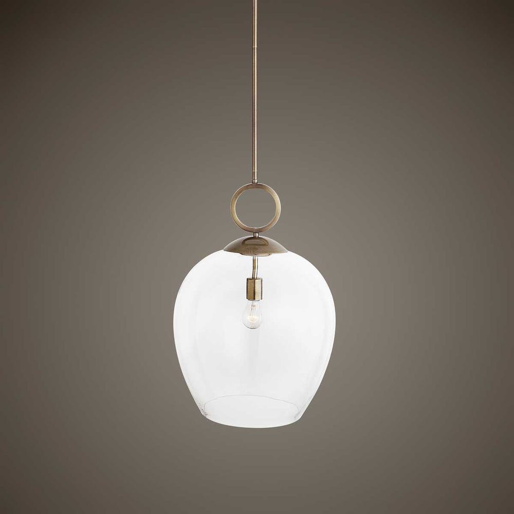 Uttermost Calix Large Blown Glass 1 Light Pendant