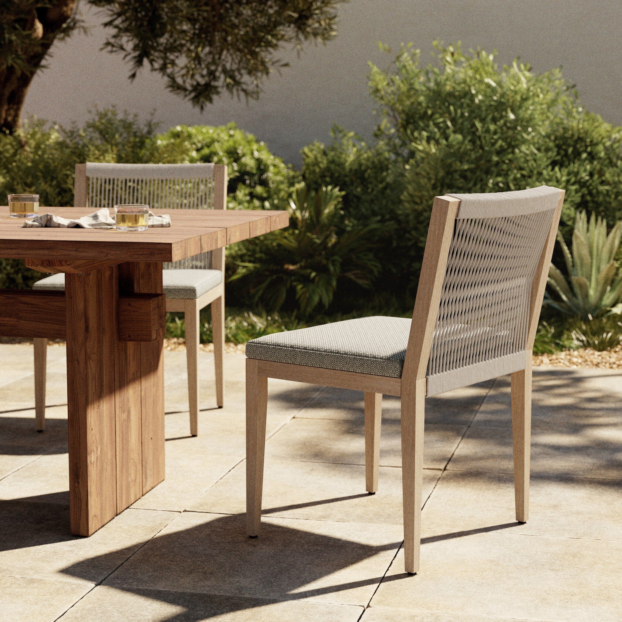 Sherwood Outdoor Dining Chair - Washed Brown