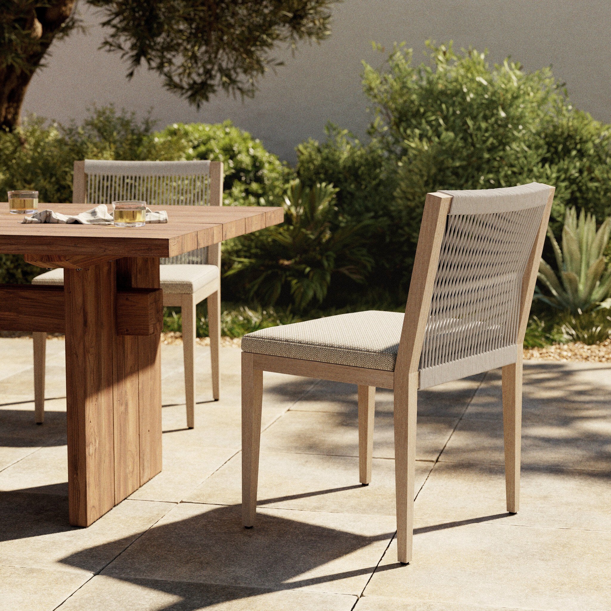 Sherwood Outdoor Dining Chair - Washed Brown