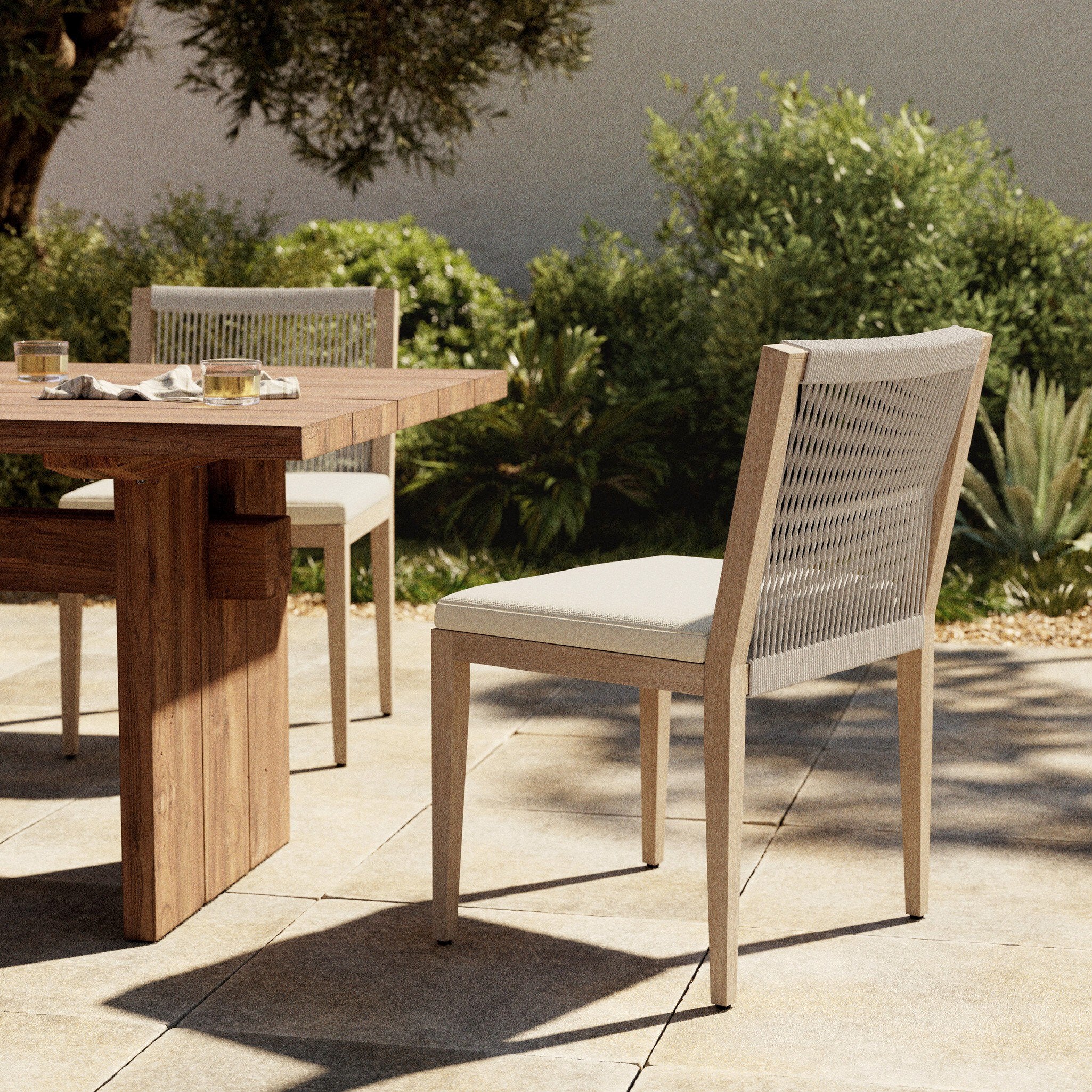 Sherwood Outdoor Dining Chair - Washed Brown