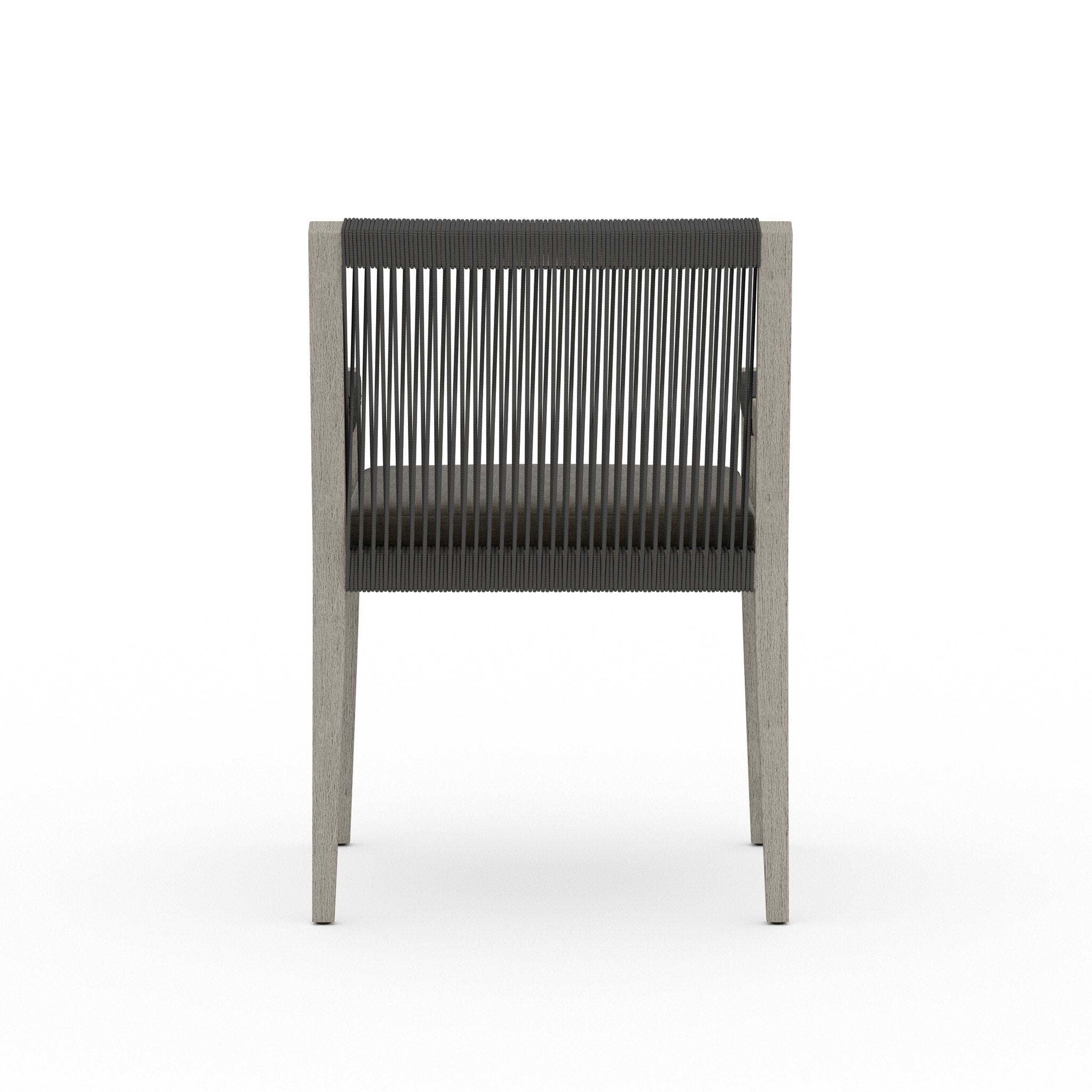 Sherwood Outdoor Dining Armchair - Weathered Grey