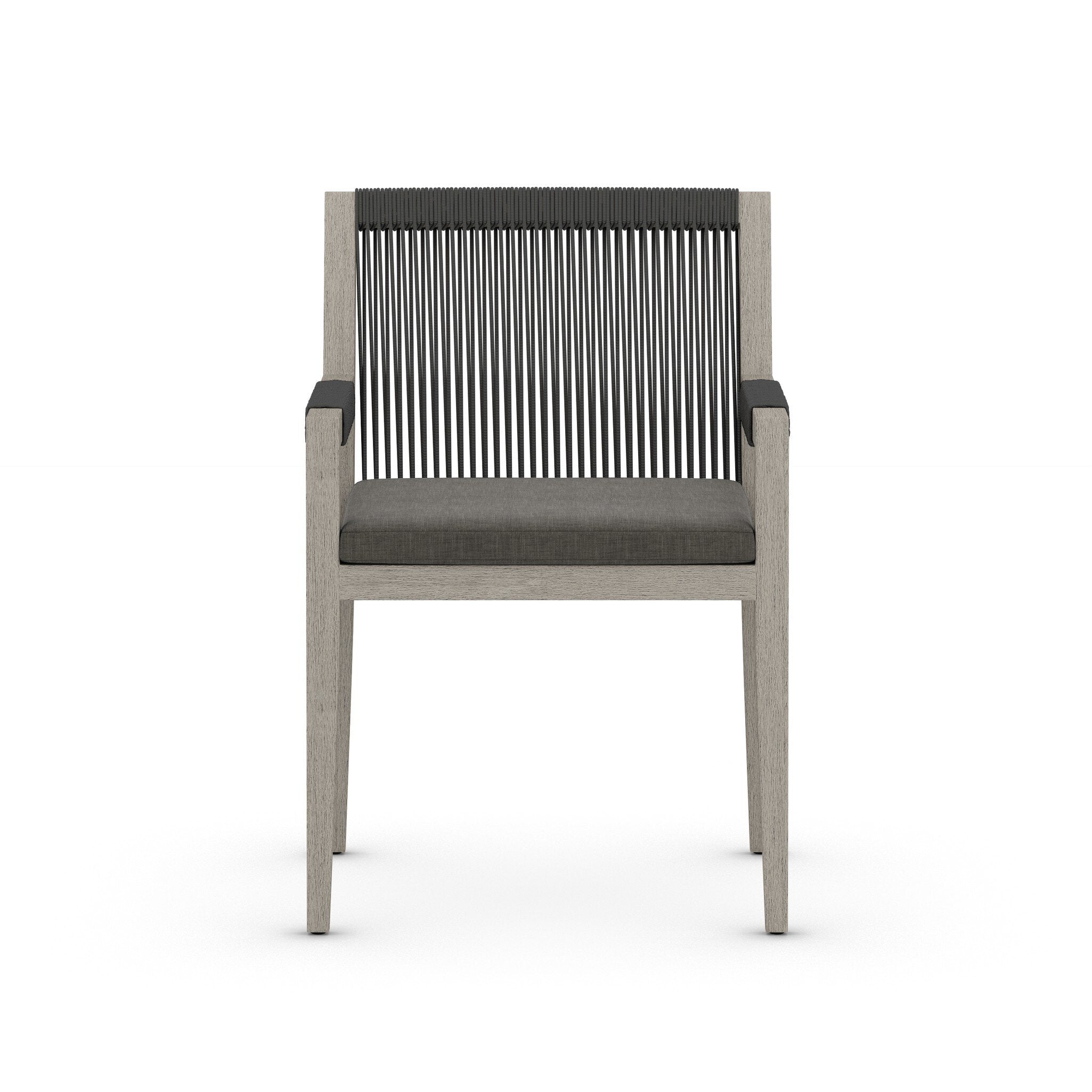 Sherwood Outdoor Dining Armchair - Weathered Grey