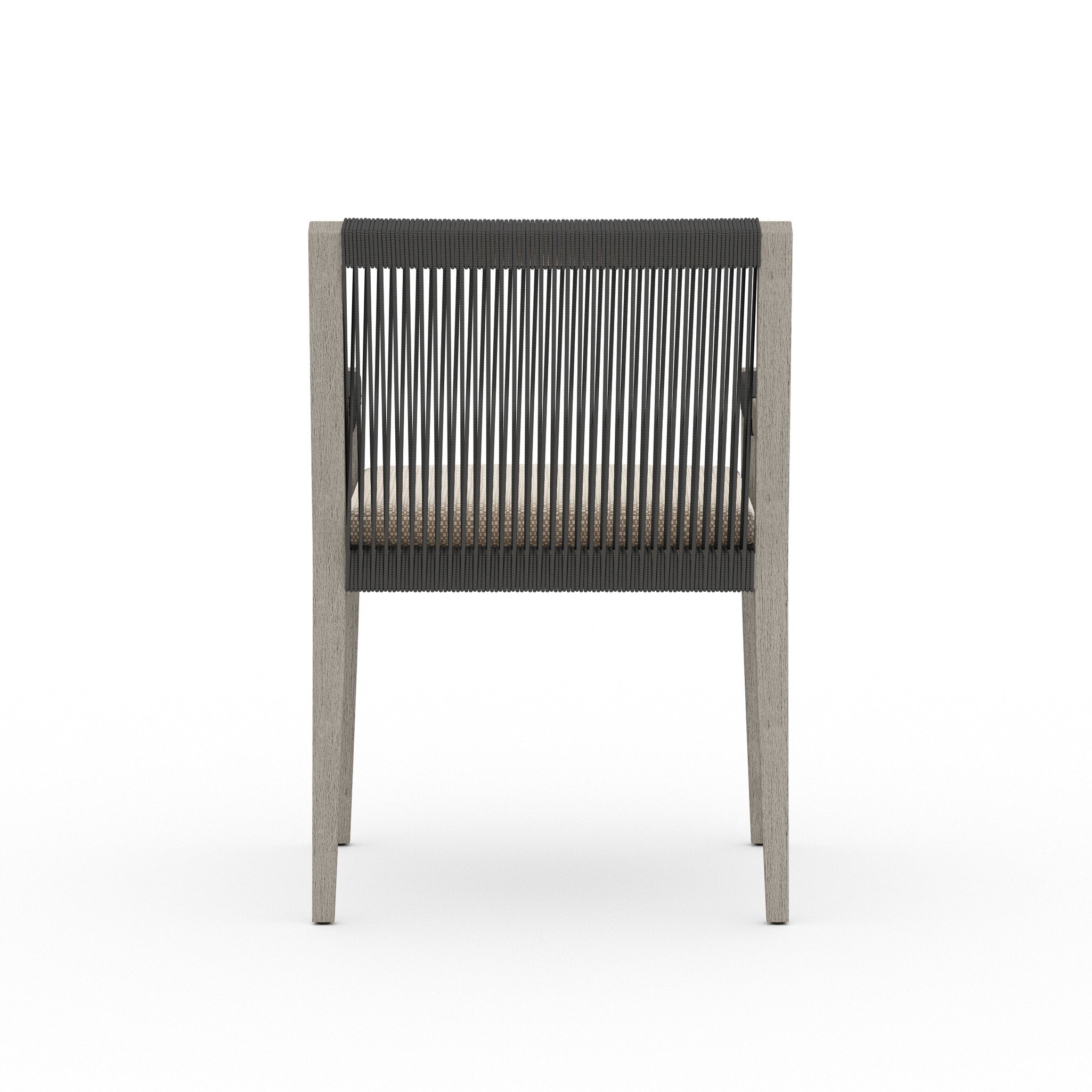 Sherwood Outdoor Dining Armchair - Weathered Grey