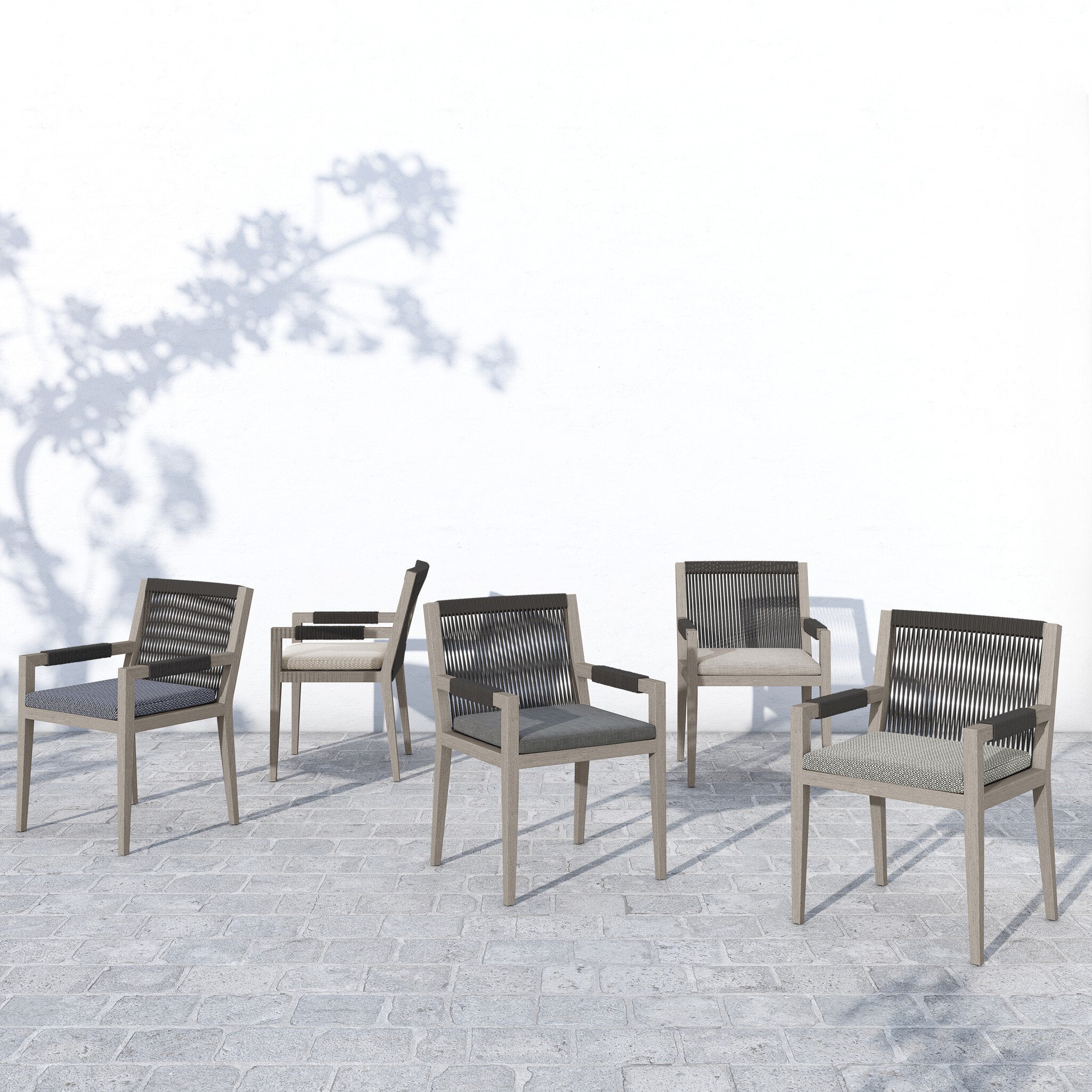Sherwood Outdoor Dining Armchair - Weathered Grey