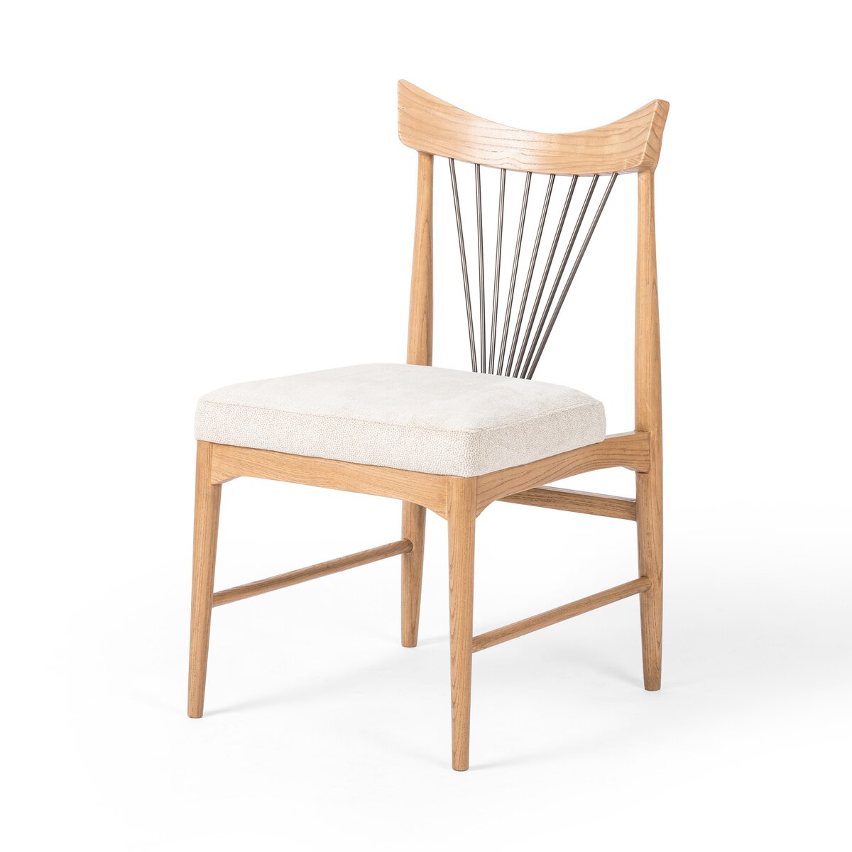 Solene Dining Chair-Darren Ecru Dining Chair Four Hands Four Hands, Mid Century Modern Furniture, Old Bones Furniture Company, Old Bones Co, Modern Mid Century, Designer Furniture, https://www.oldbonesco.com/