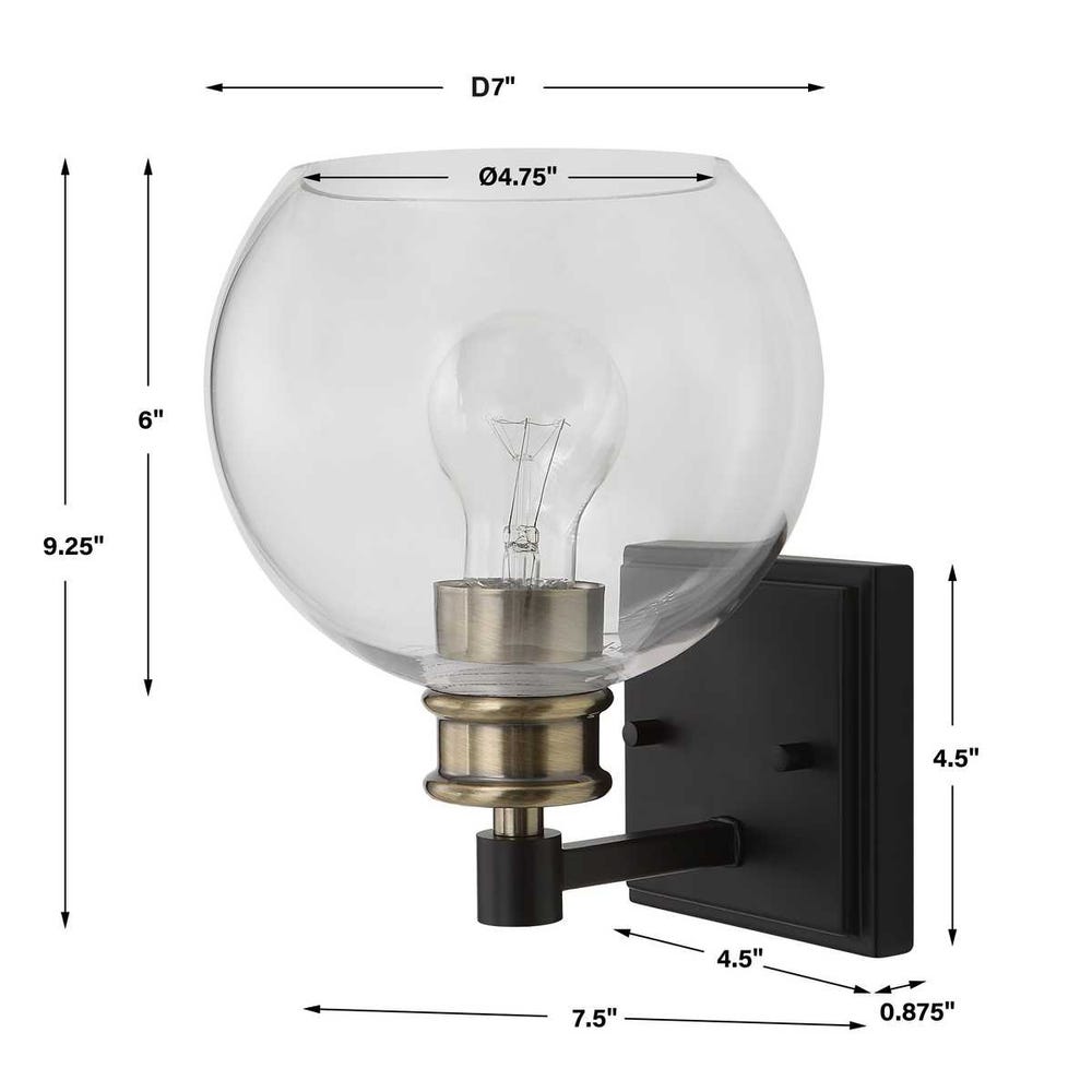 Uttermost Kent Edison 1 Light Sconce